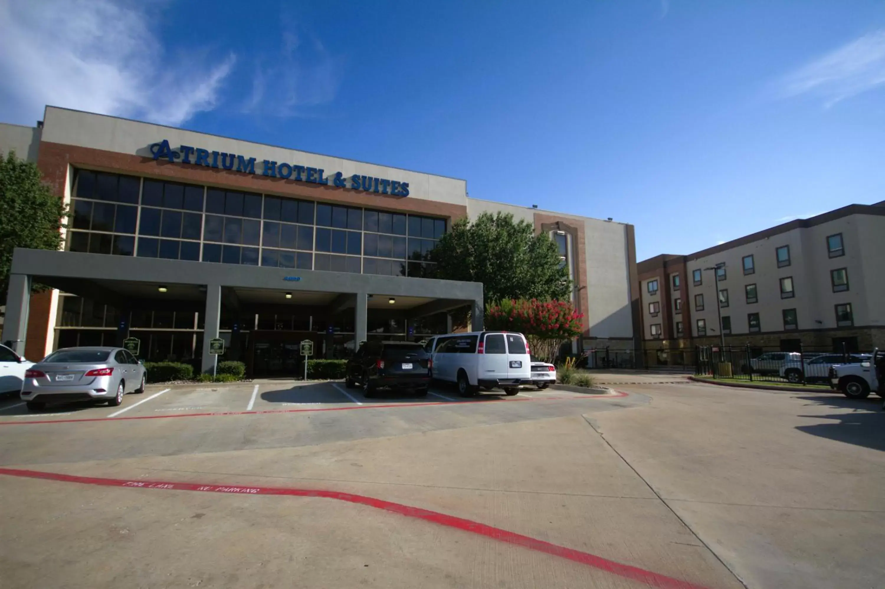 Property Building in Atrium Hotel and Suites DFW Airport