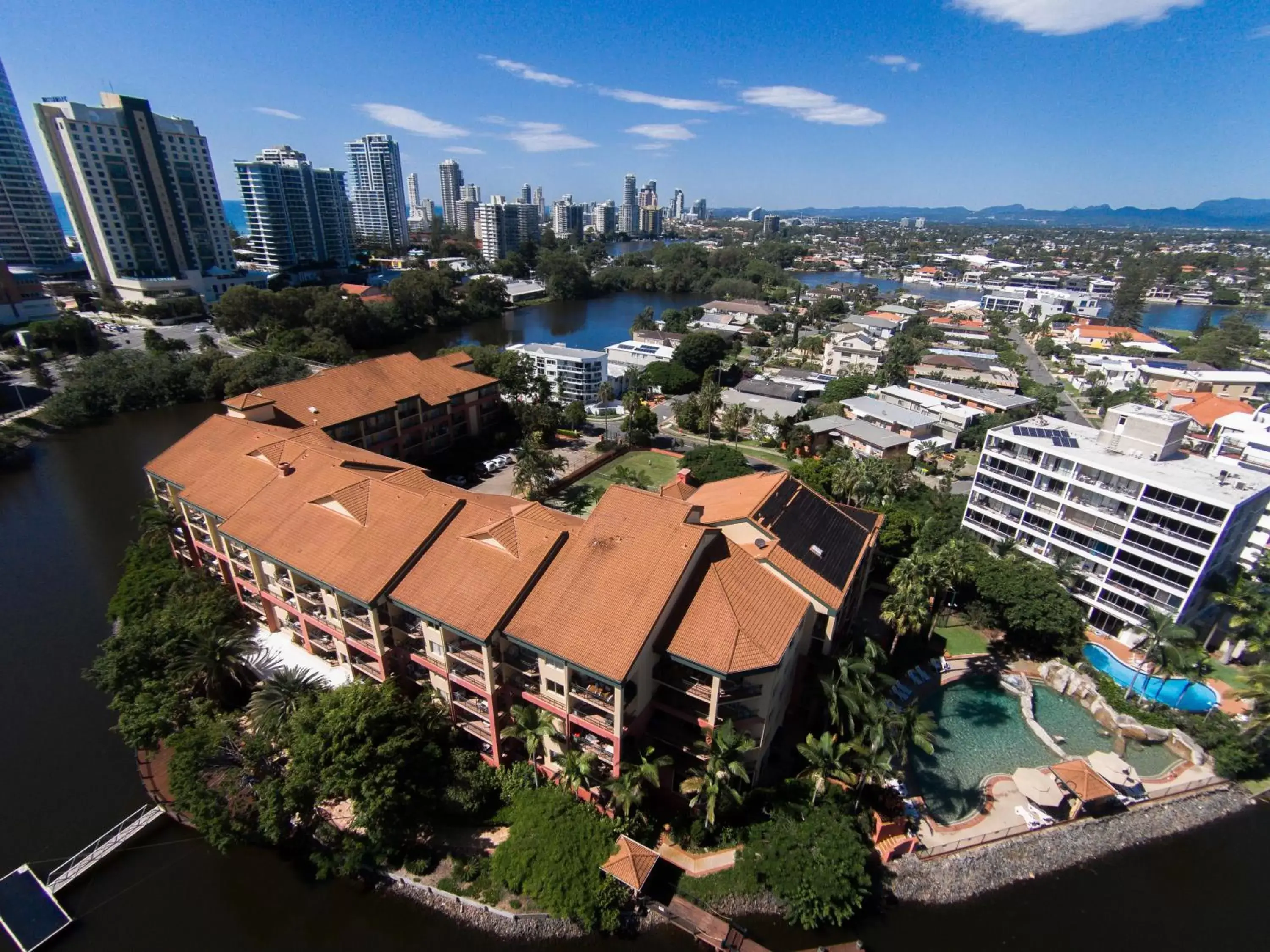 Bird's eye view, Bird's-eye View in Paradise Island Resort