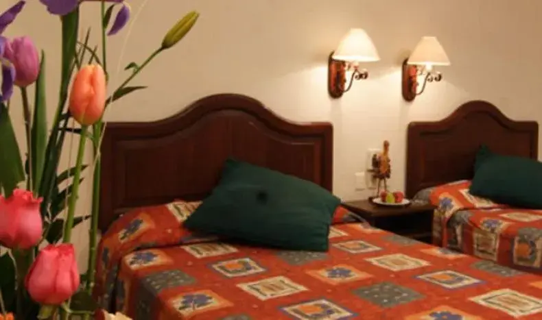 Bed in Hotel Antiguo Fortin