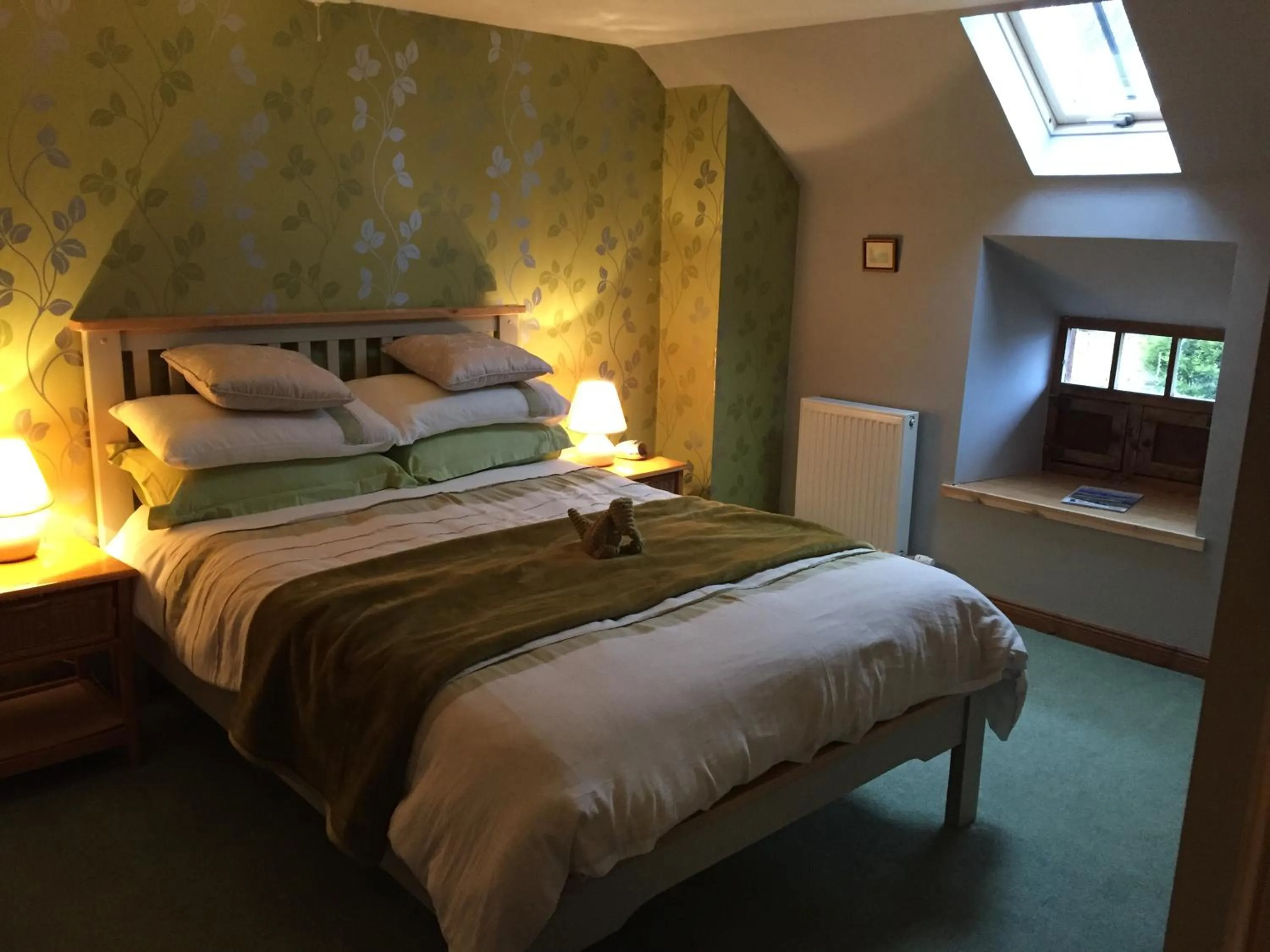 Bedroom, Bed in Lodge at Lochside