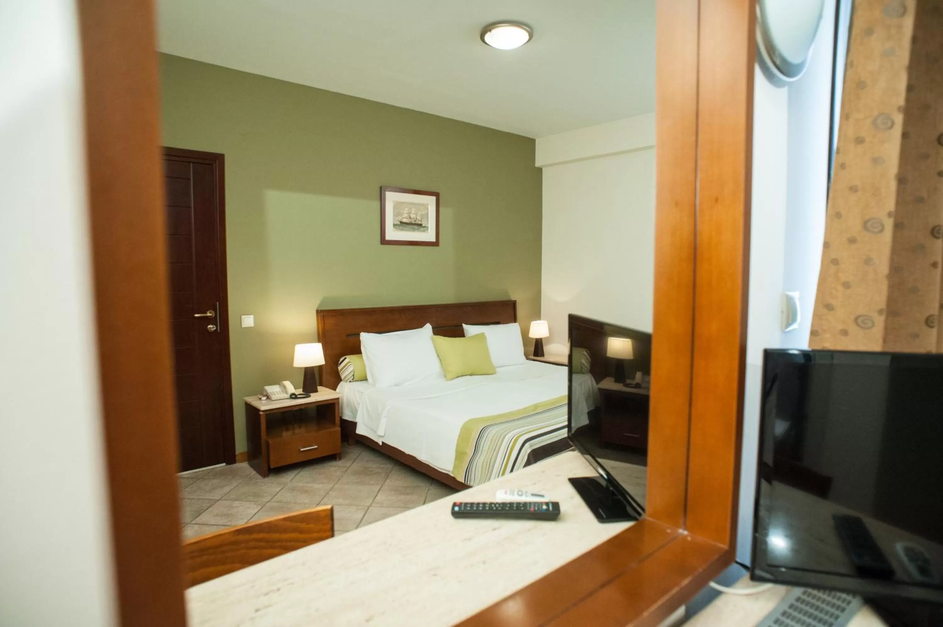 Bedroom, Bed in Hotel Aigli