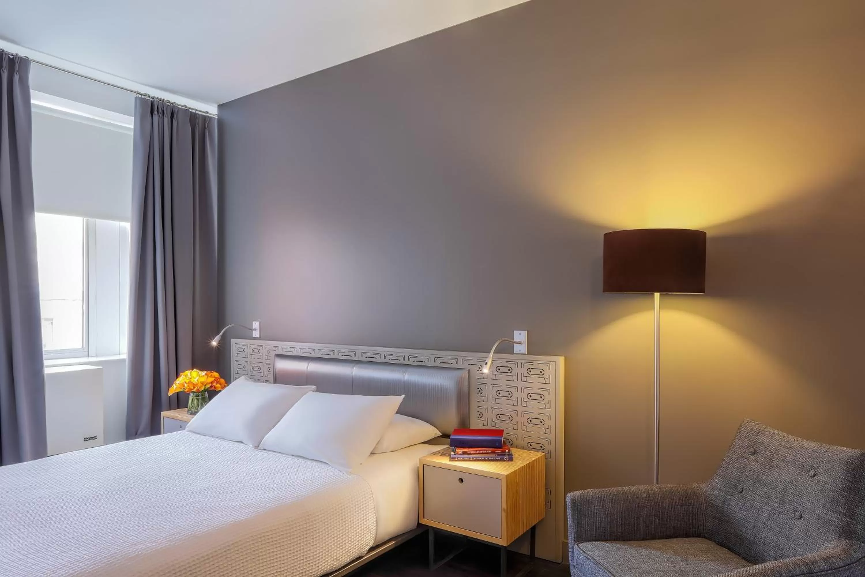 Photo of the whole room, Bed in NU Hotel