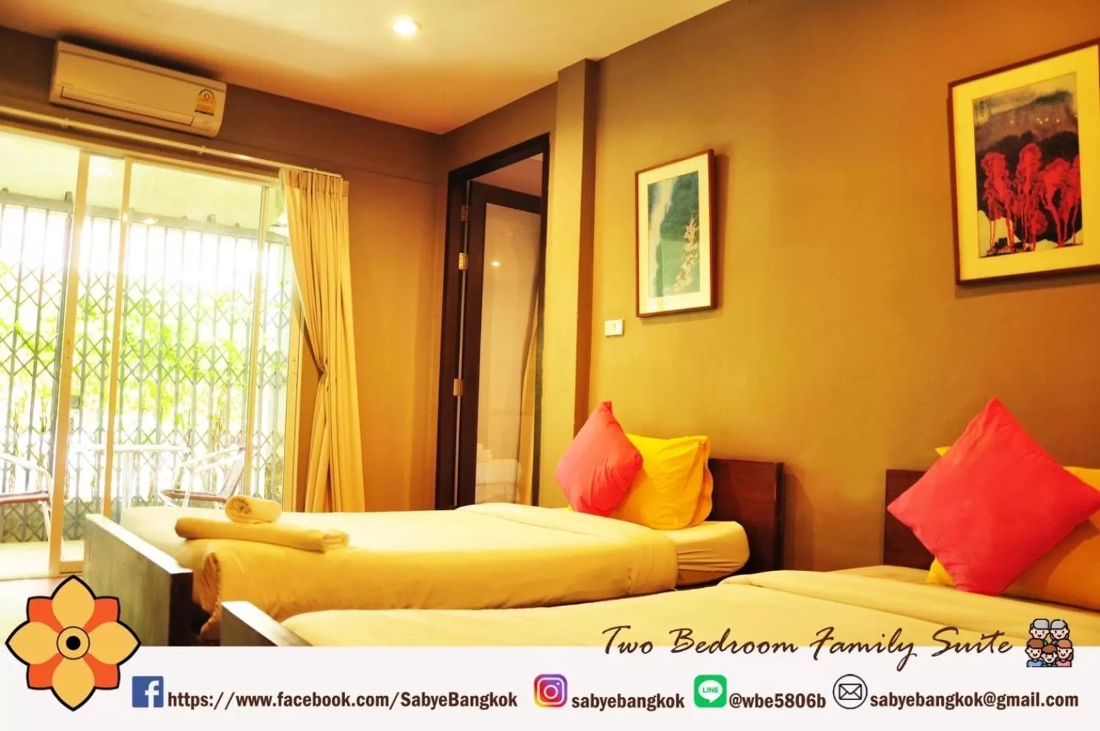 Family Two-Bedroom Suite in Sabye Bangkok