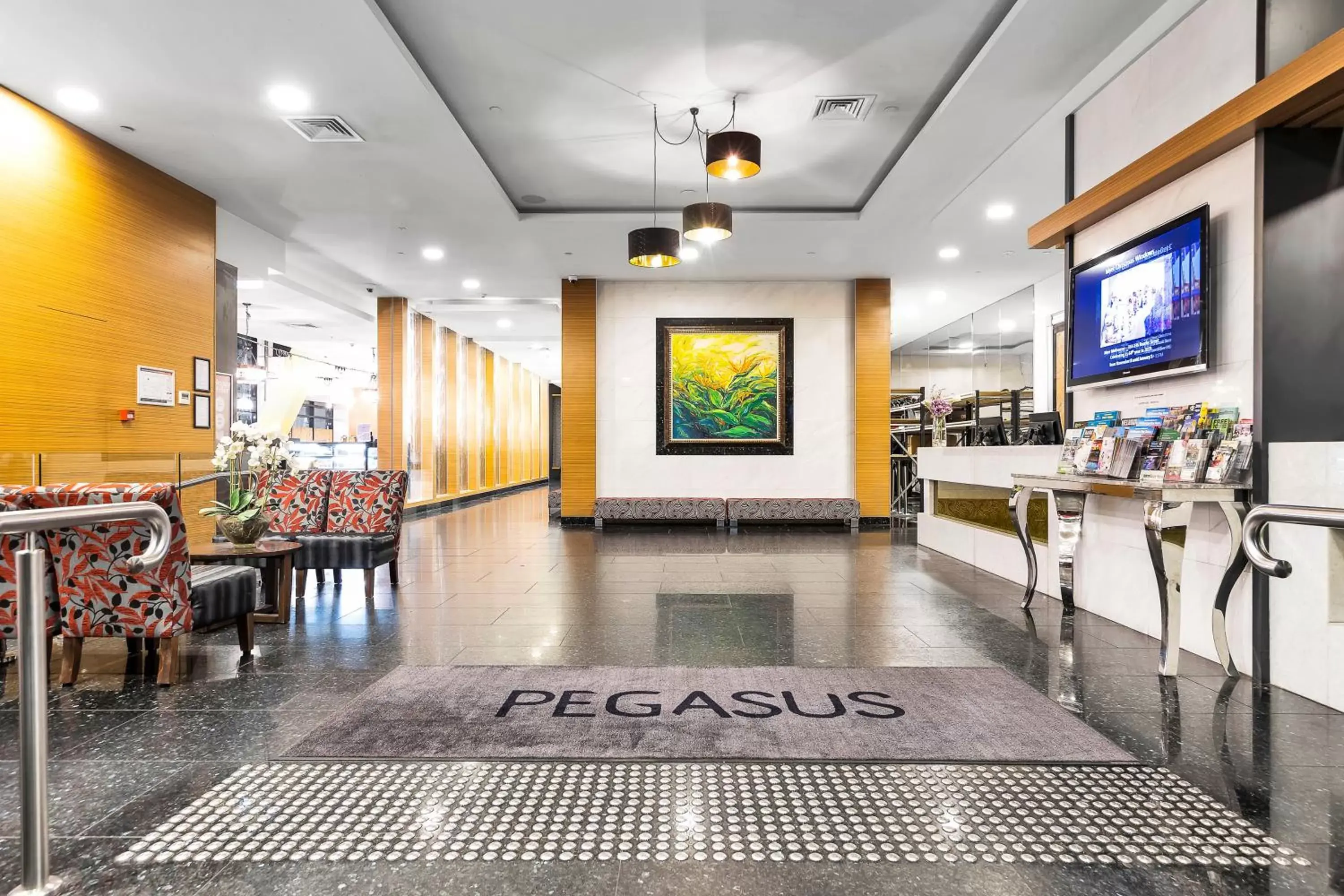 Lobby or reception in Pegasus Apart-Hotel