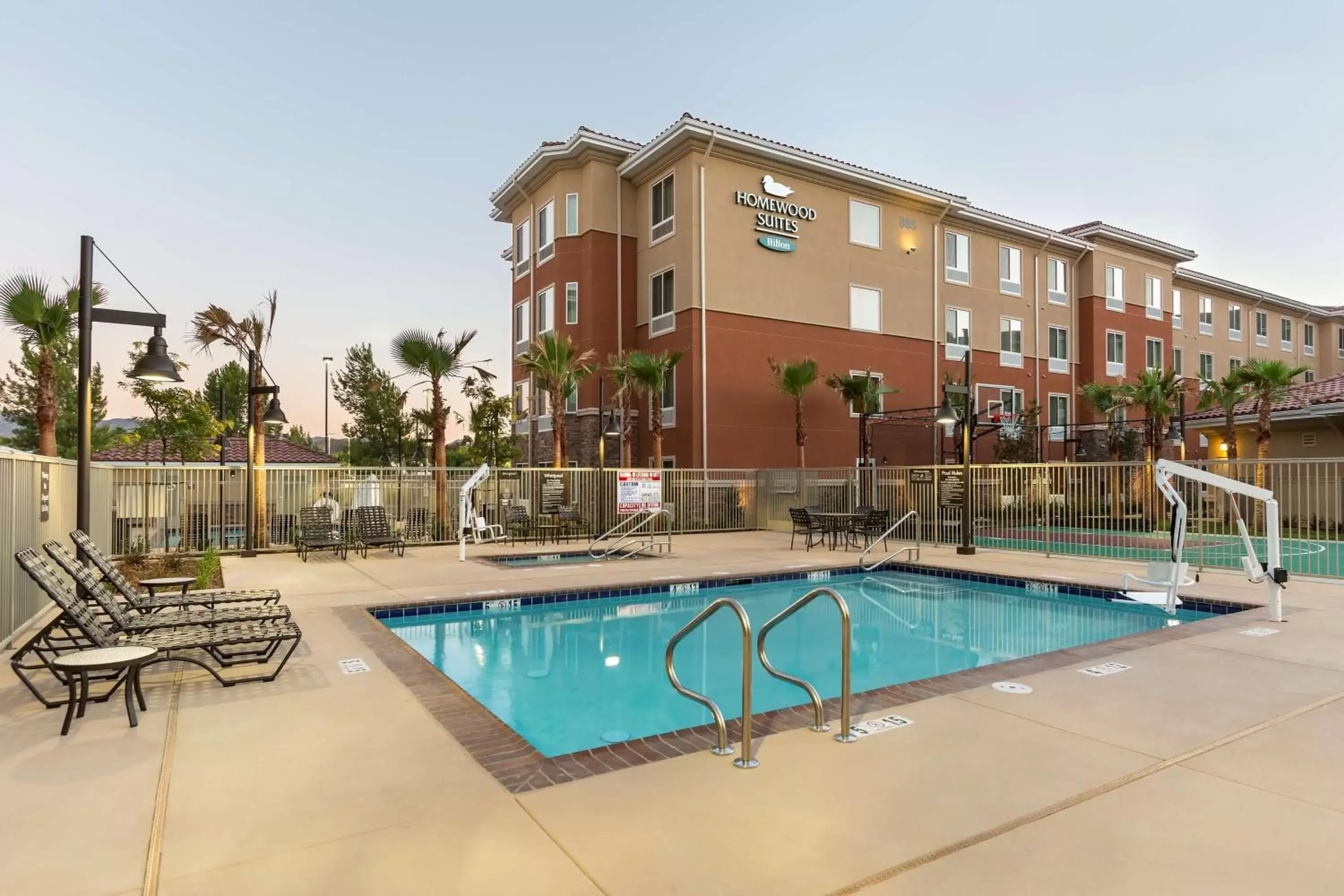 Pool view, Property Building in Homewood Suites by Hilton San Bernardino