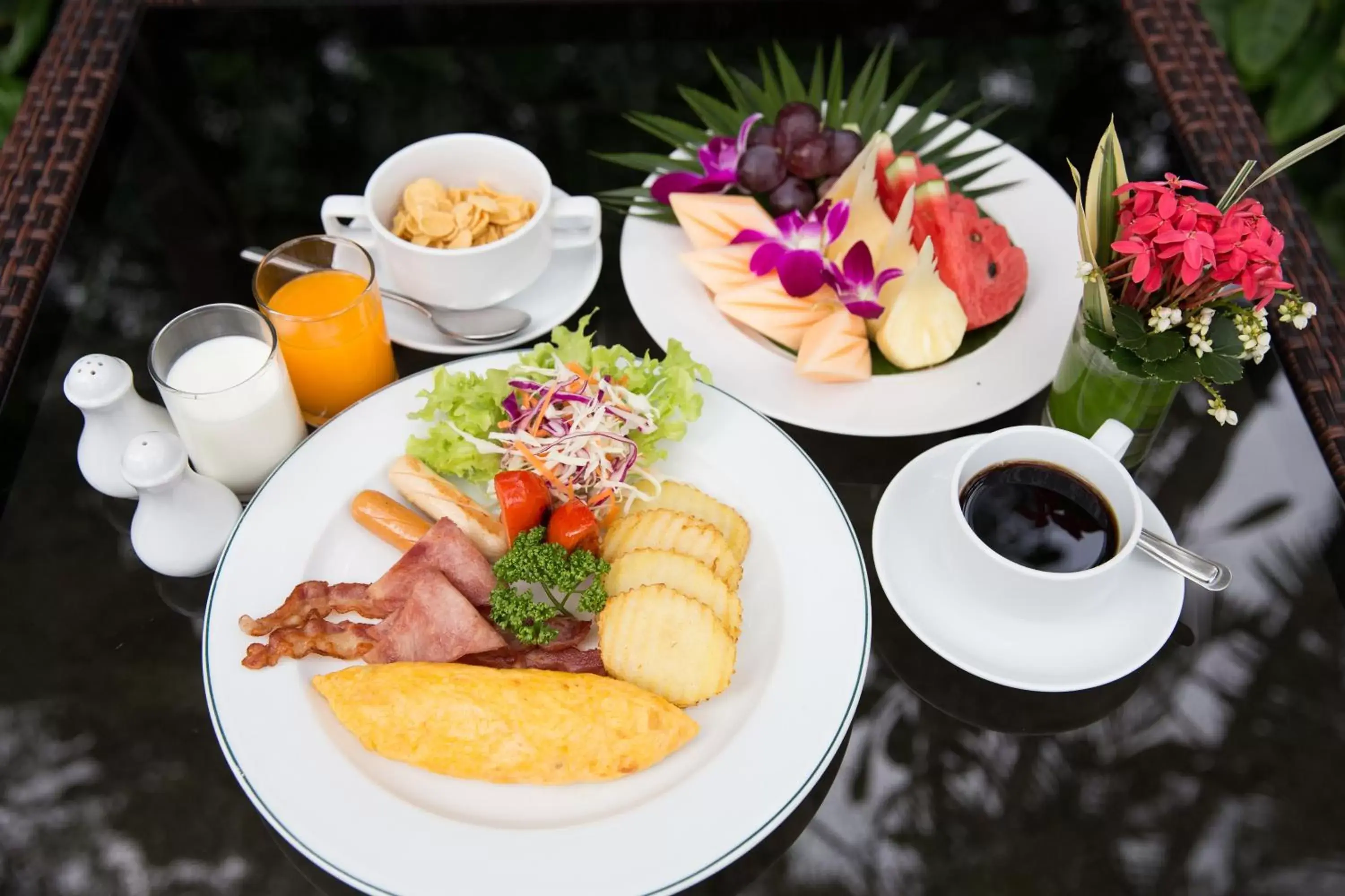 American breakfast in Eurasia Chiang Mai Hotel