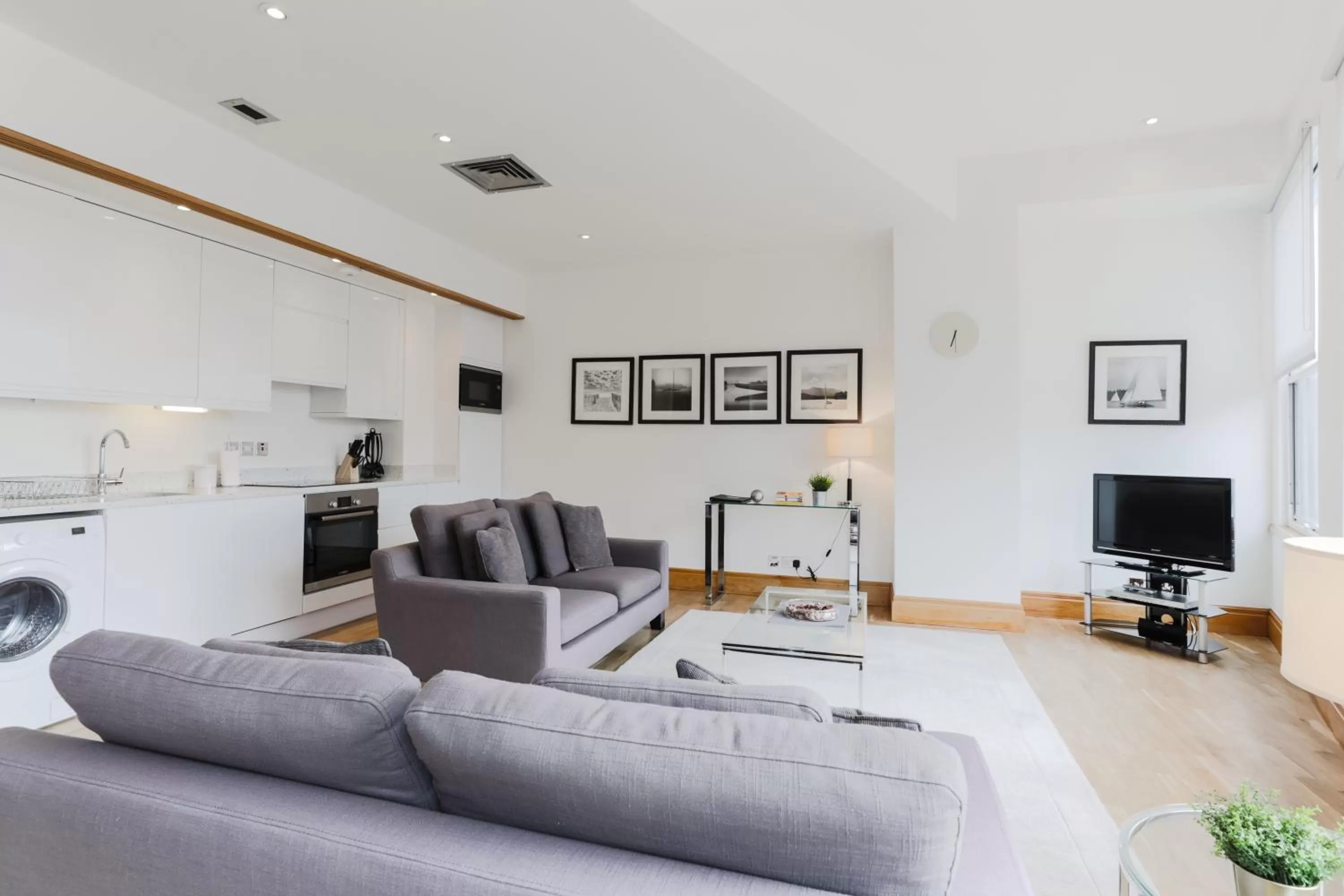 Living room in Monument Apartments