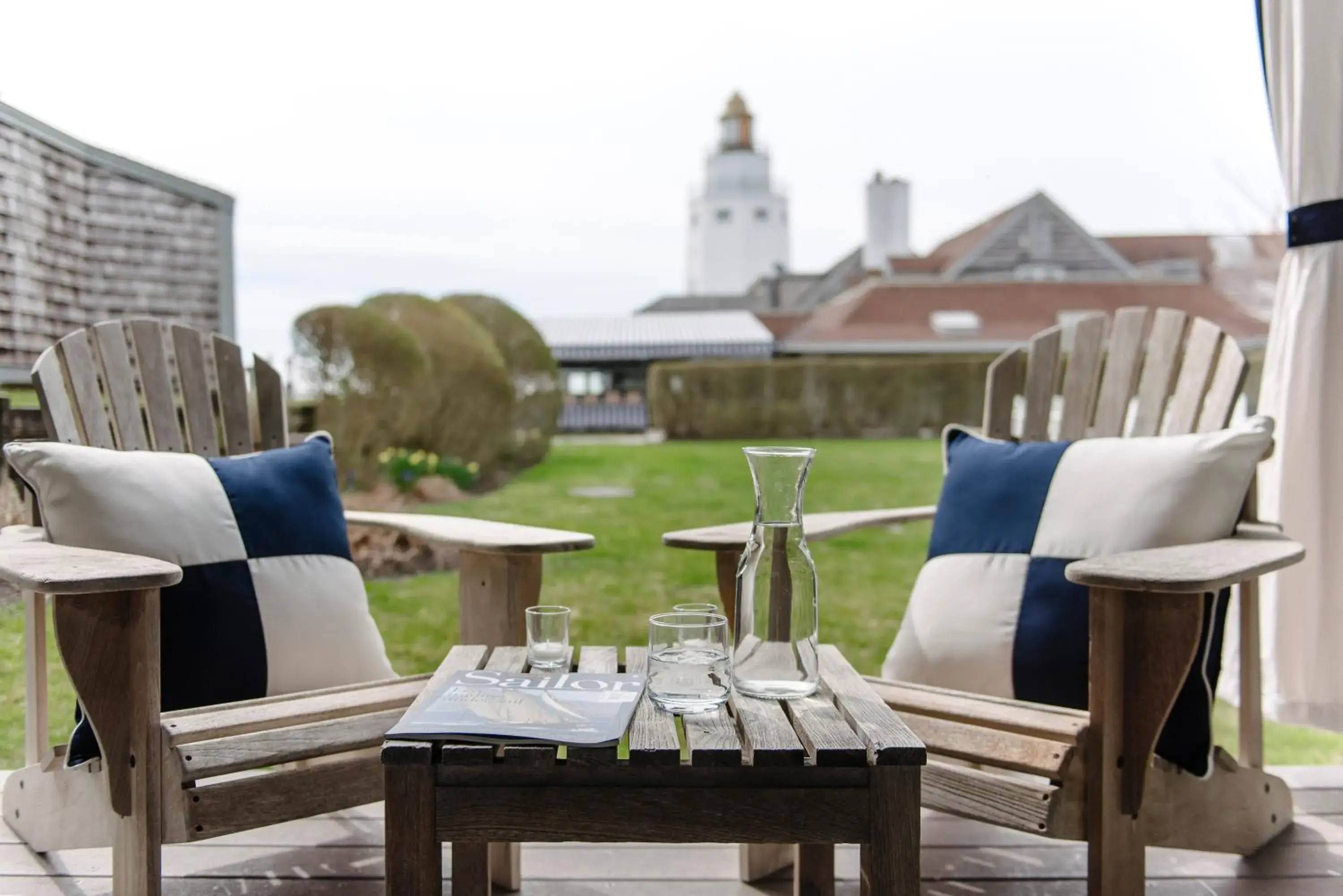 Seating area in Montauk Yacht Club