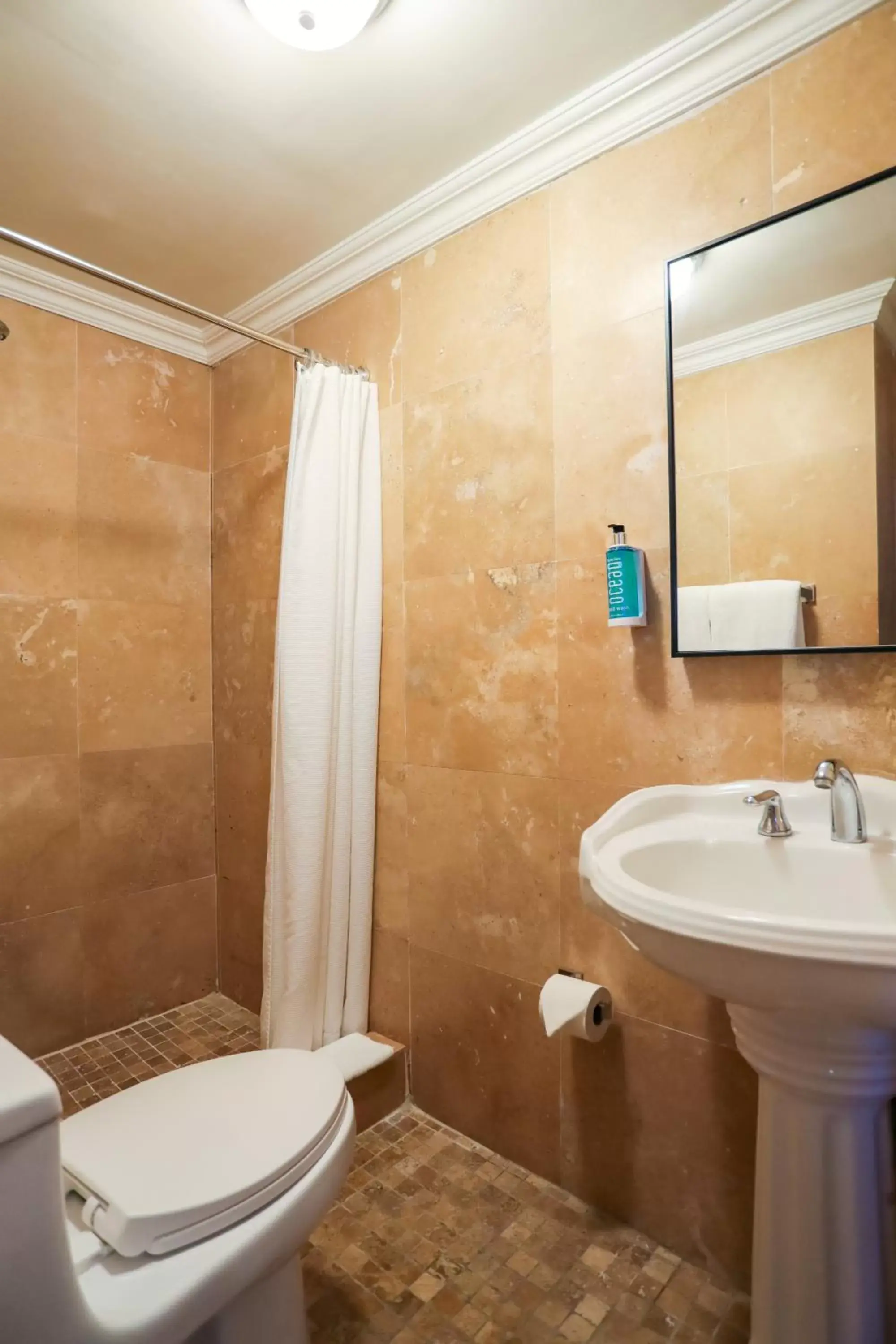 Bathroom in The Tryst Beachfront Hotel