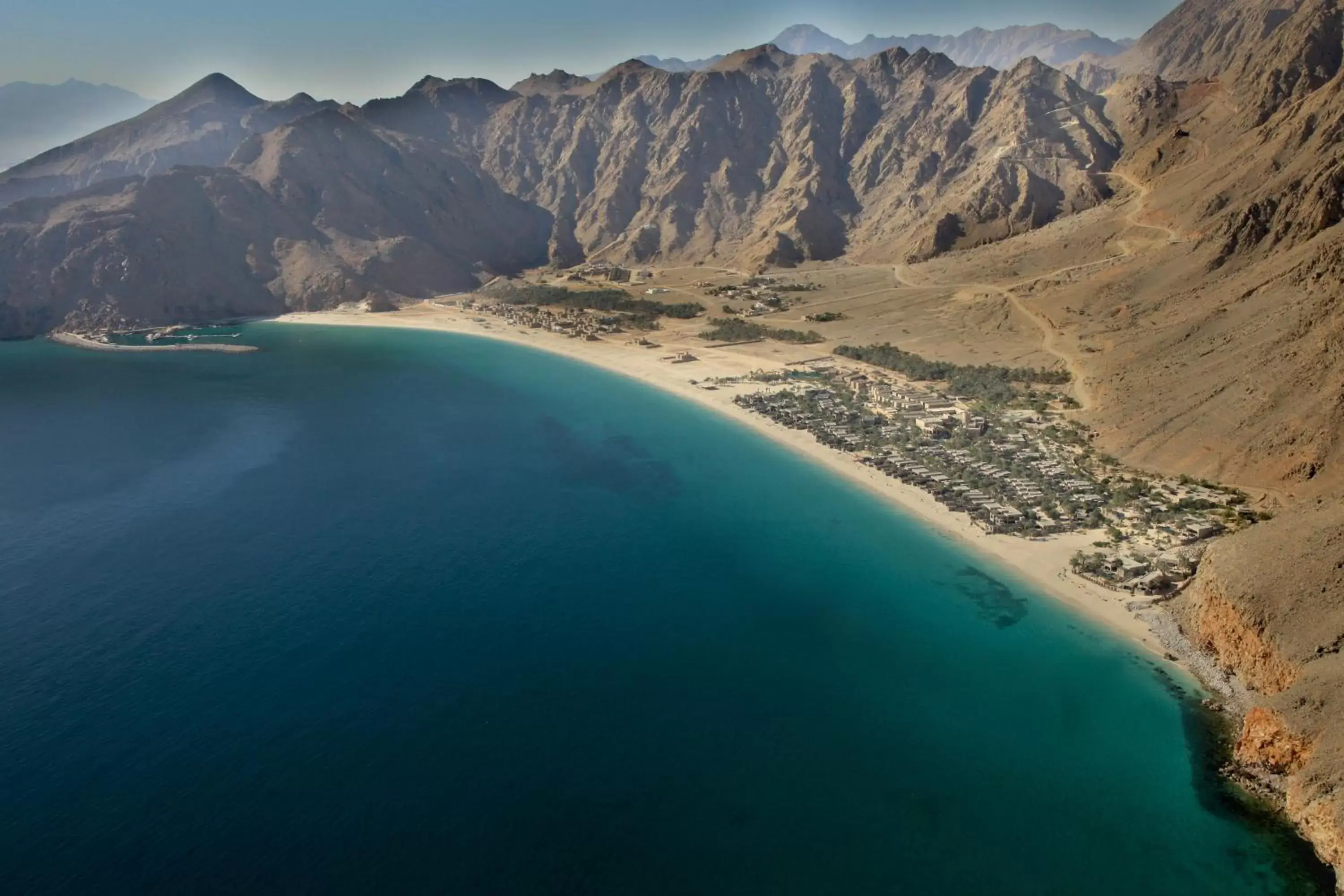 Mountain view, Bird's-eye View in Six Senses Zighy Bay