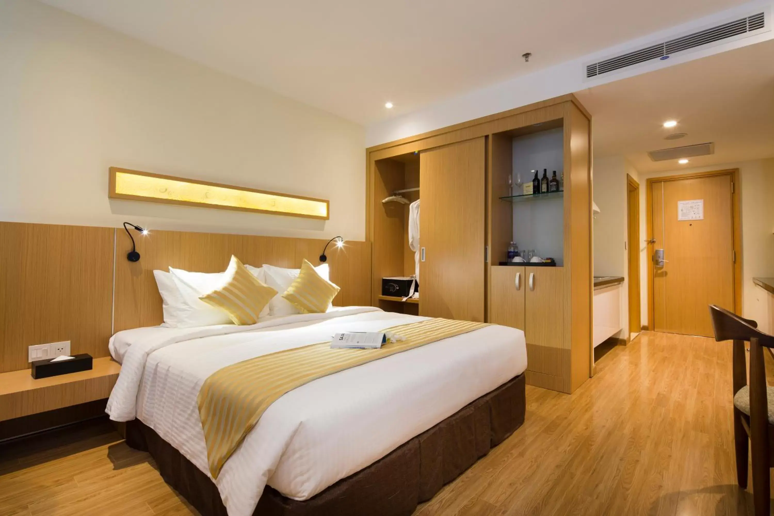 Bedroom, Bed in Starcity Hotel & Condotel Beachfront Nha Trang