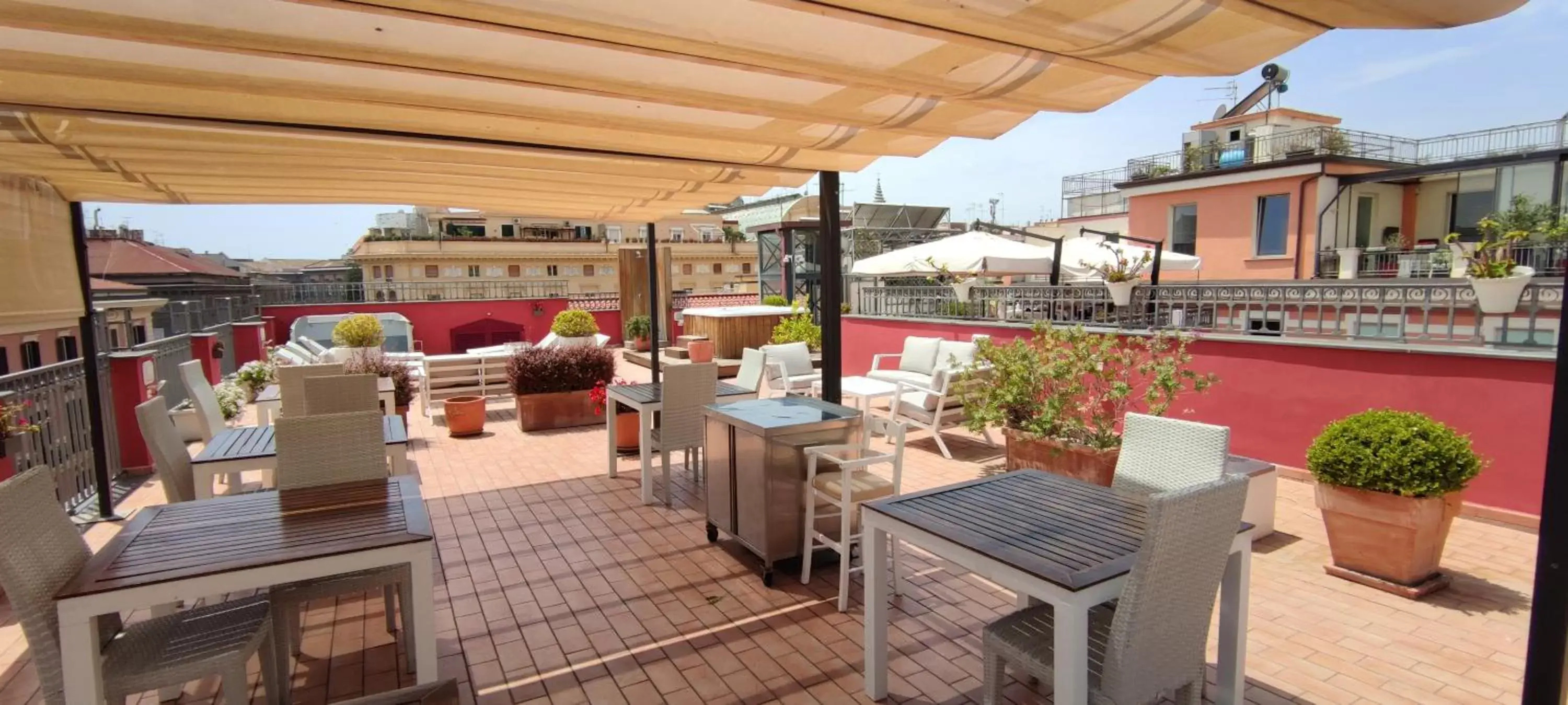 Balcony/Terrace, Restaurant/Places to Eat in La Ciliegina Lifestyle Hotel