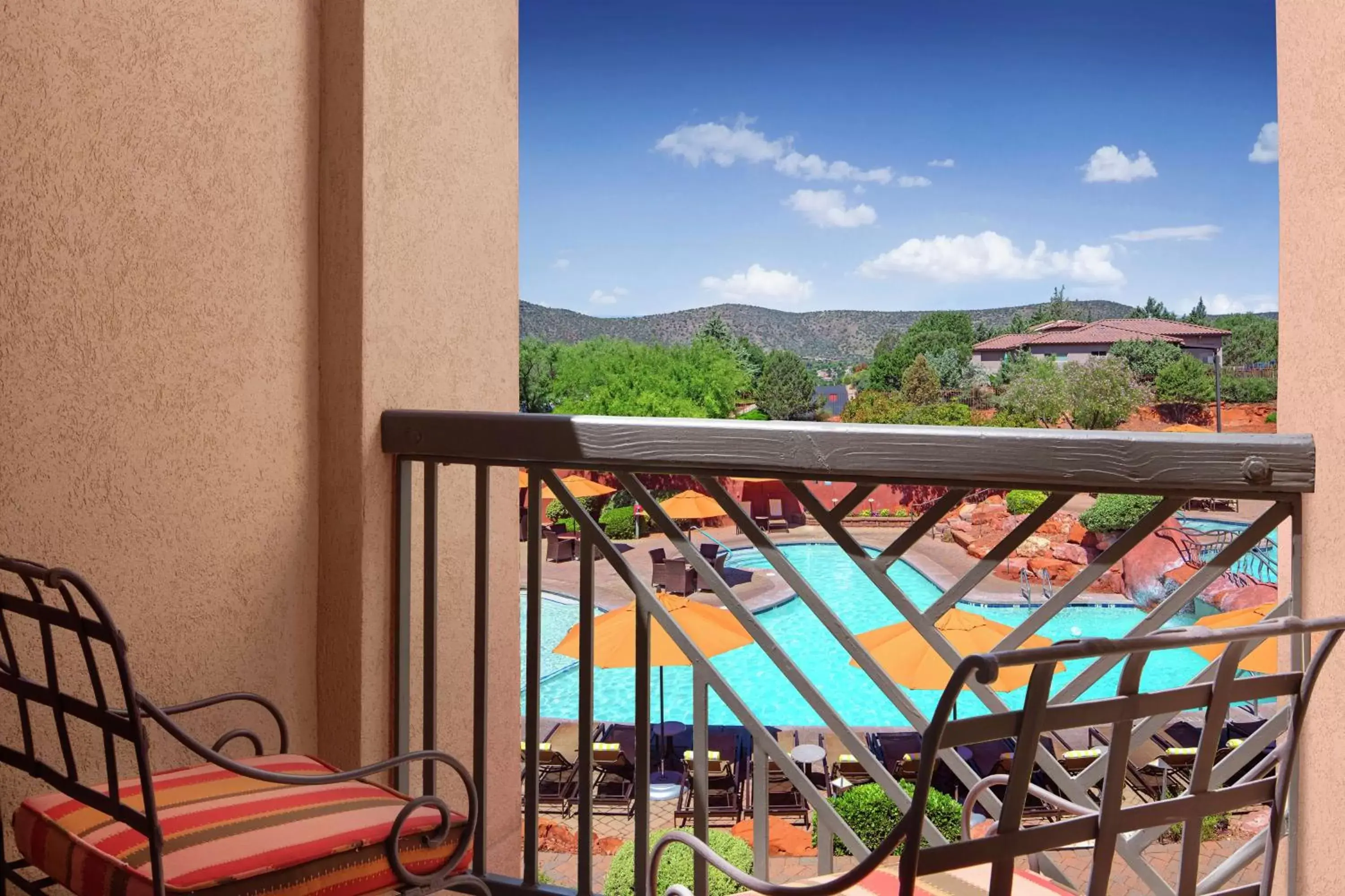 View (from property/room), Pool View in Hilton Sedona Resort at Bell Rock