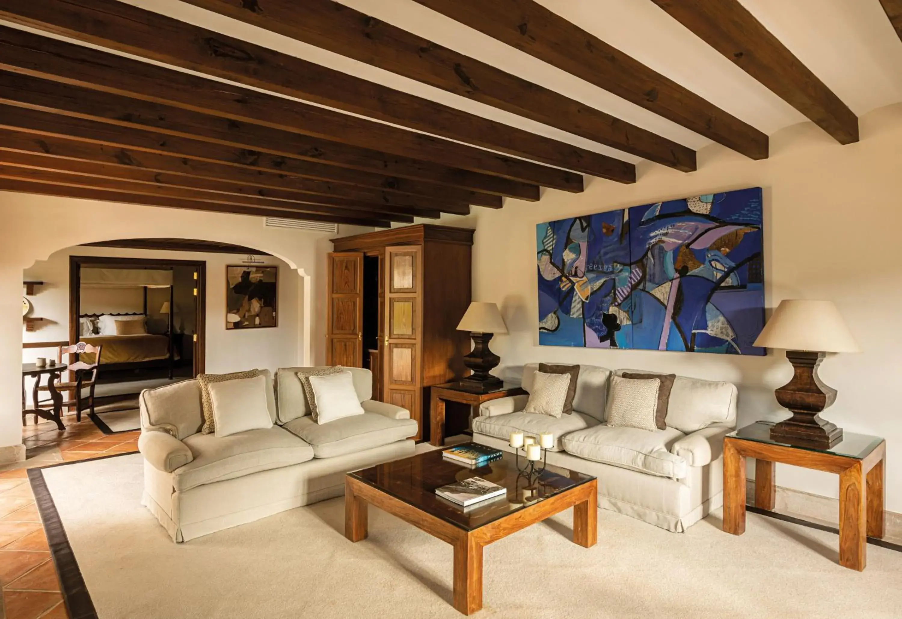 Living room, Seating Area in La Residencia, A Belmond Hotel, Mallorca