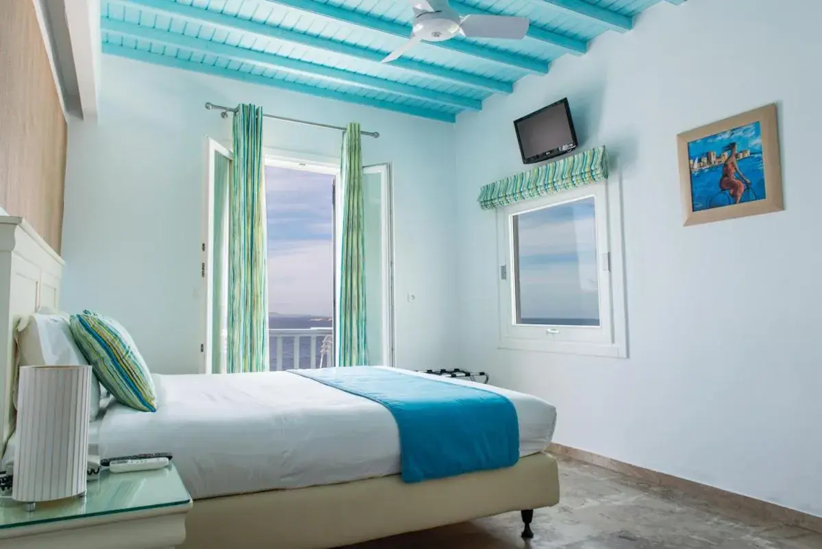 Bedroom, Bed in Poseidon Hotel Suites