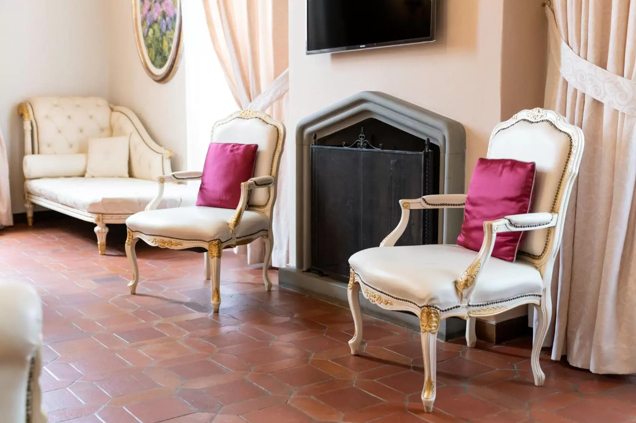 Decorative detail, Seating Area in Art Hotel Villa Agape