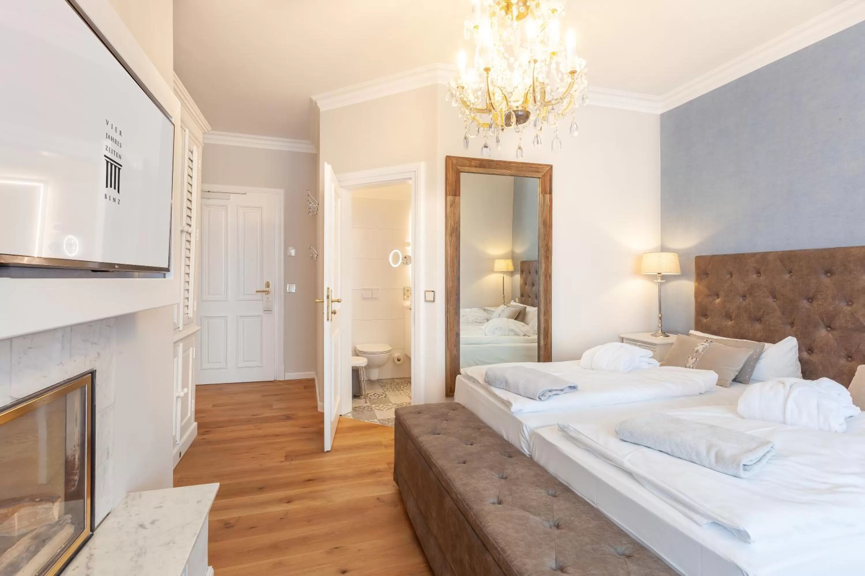 Bed in Hotel Vier Jahreszeiten Binz