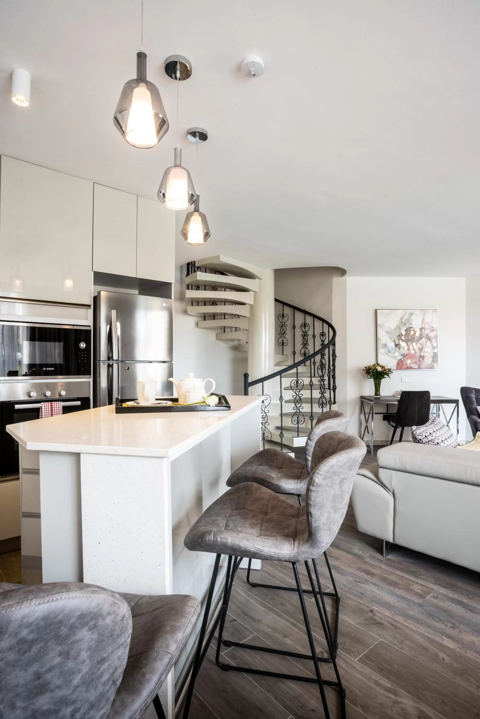 Kitchen or kitchenette in Yaya Hotel & Apartments