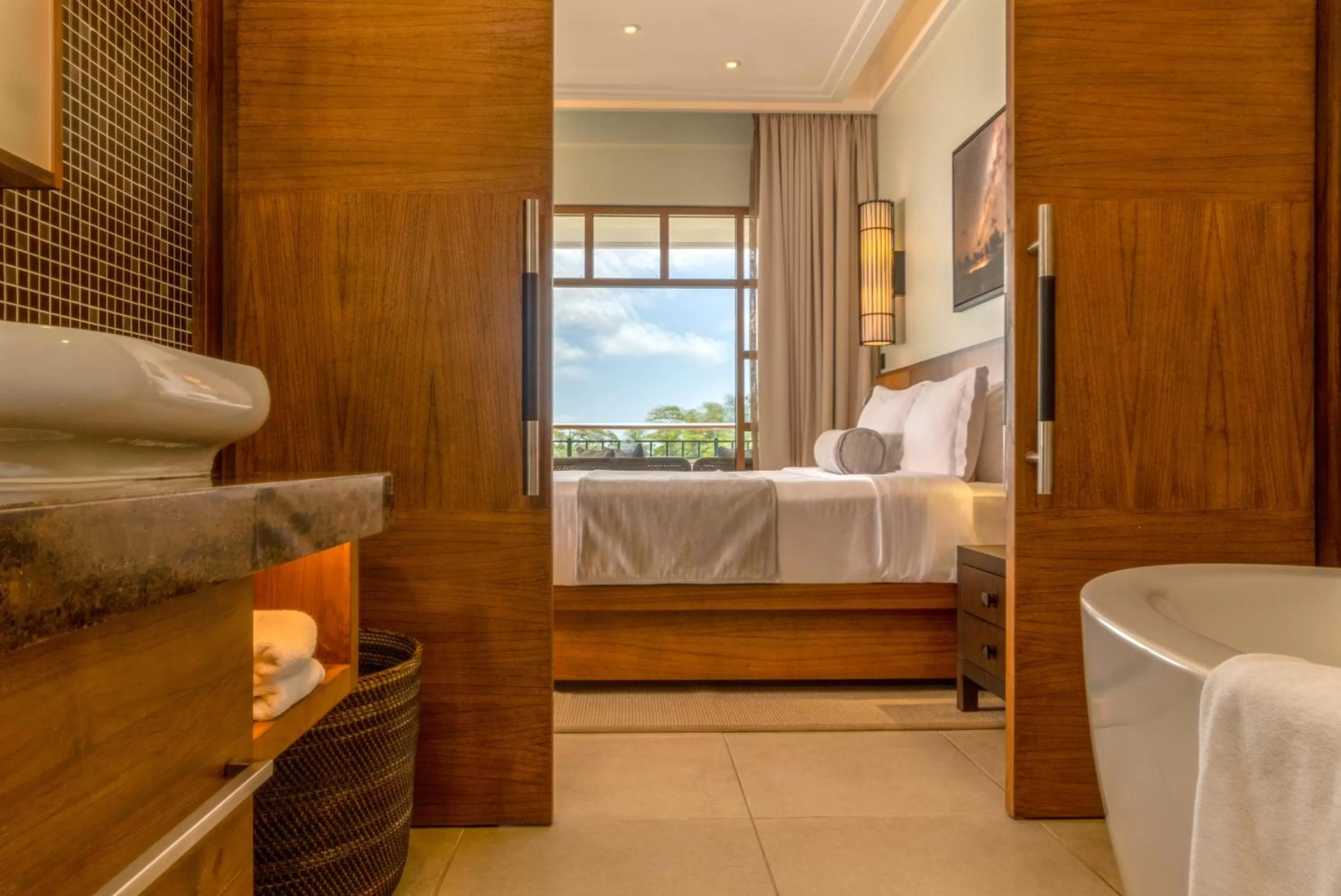 Public Bath, Bed in Savoy Seychelles Resort & Spa