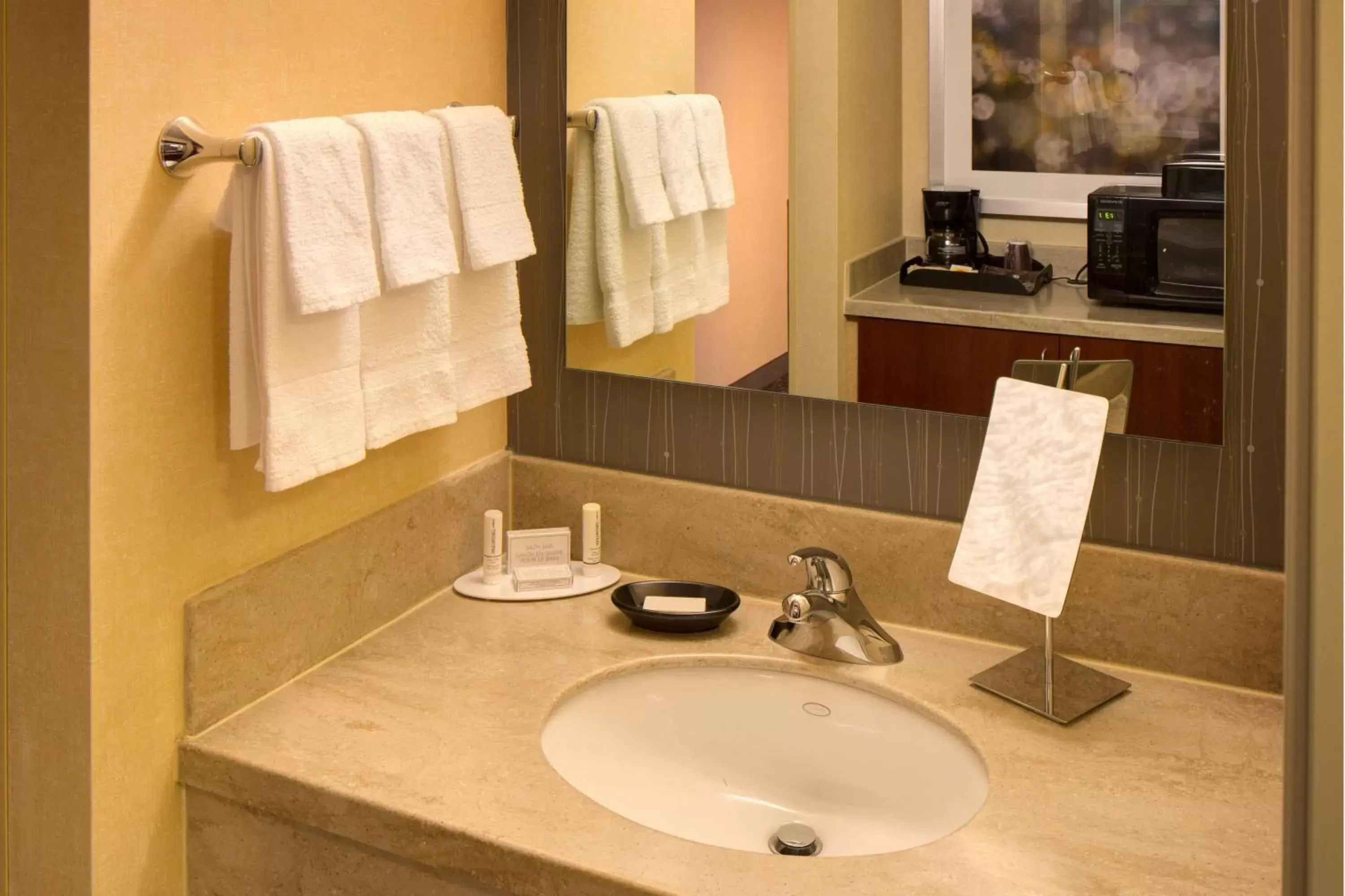 Bathroom in Courtyard by Marriott Anchorage Airport