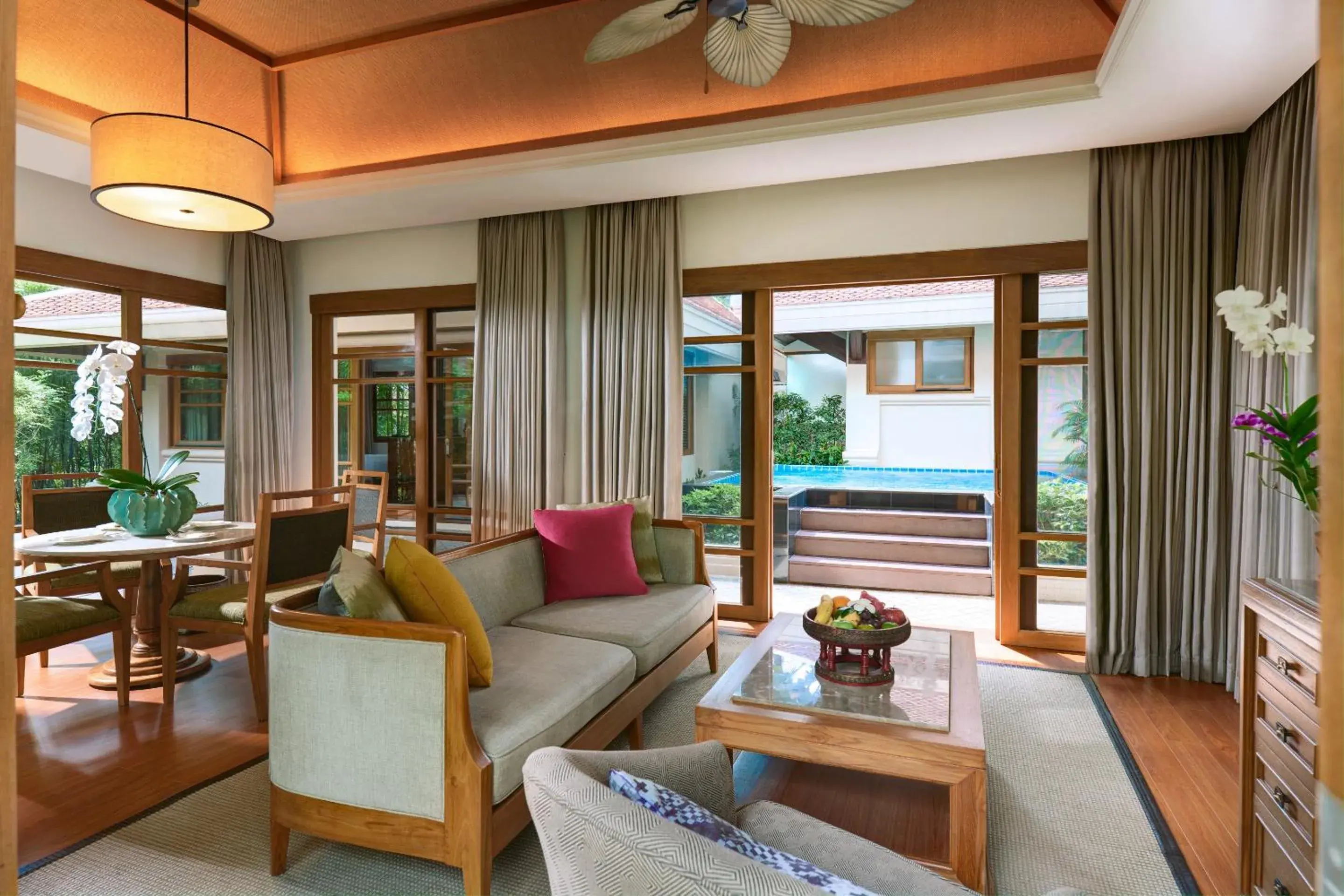 Two Bedroom Deluxe Beachfront Villa with Jacuzzi in Santiburi Koh Samui