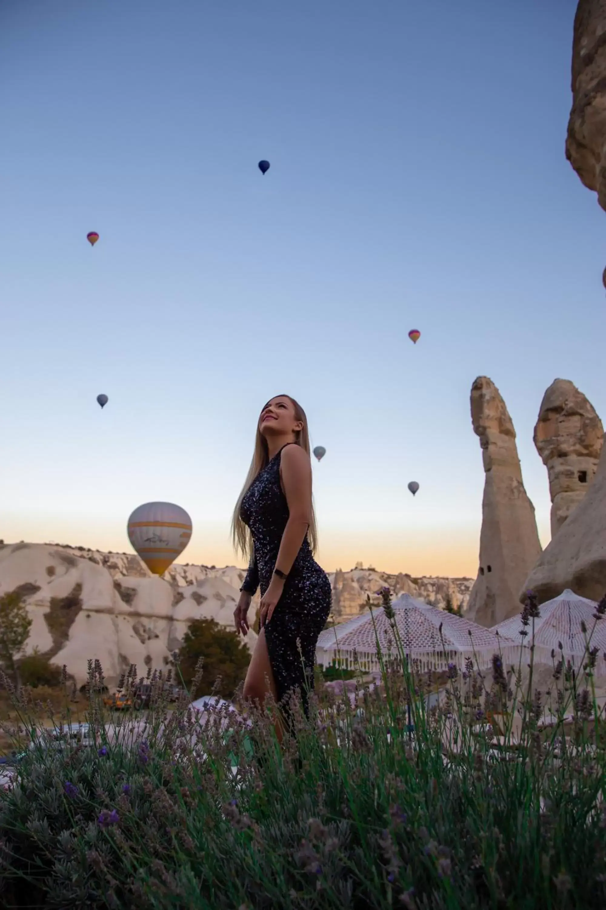 Natural landscape in Aza Cave Cappadocia