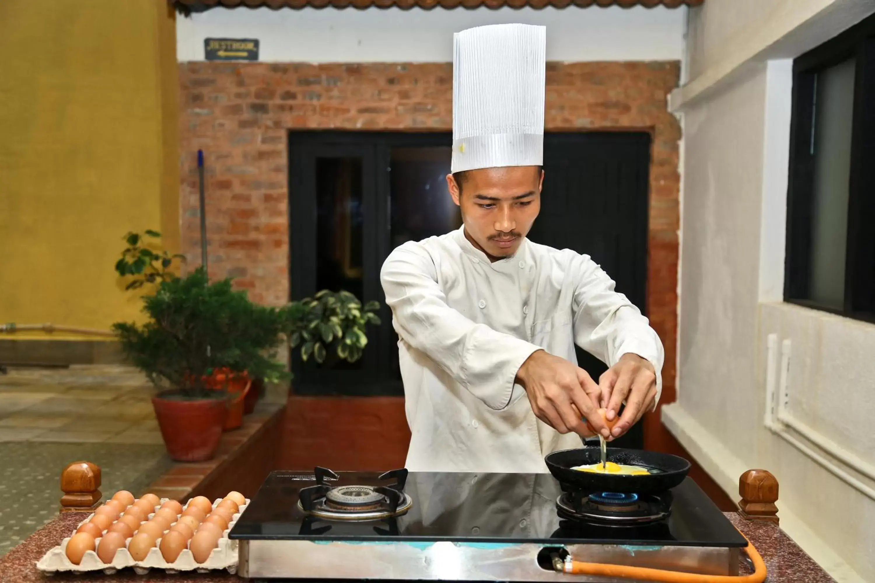 Buffet breakfast in Taleju Boutique Hotel