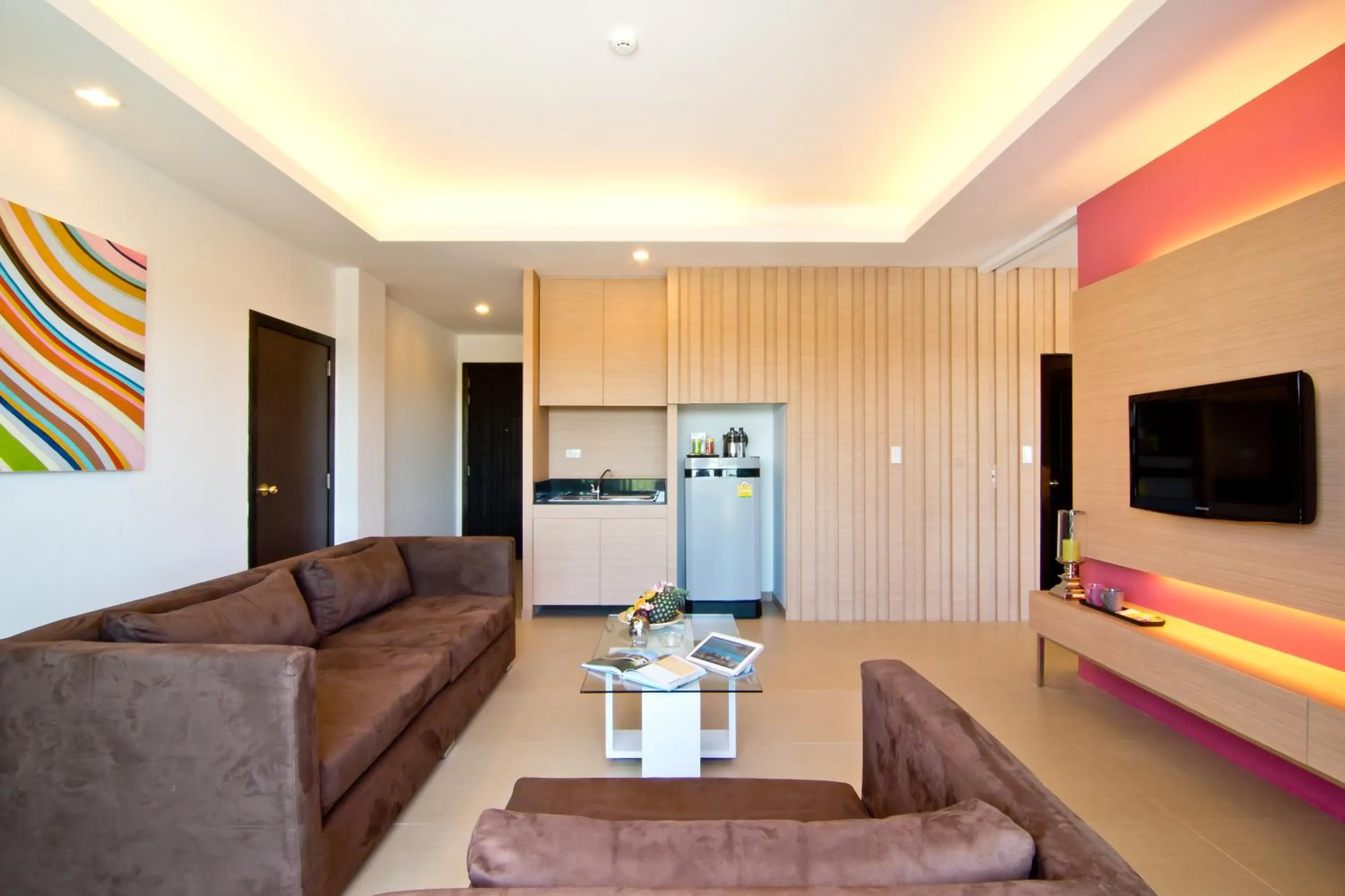 Living room in Hotel J Residence Pattaya