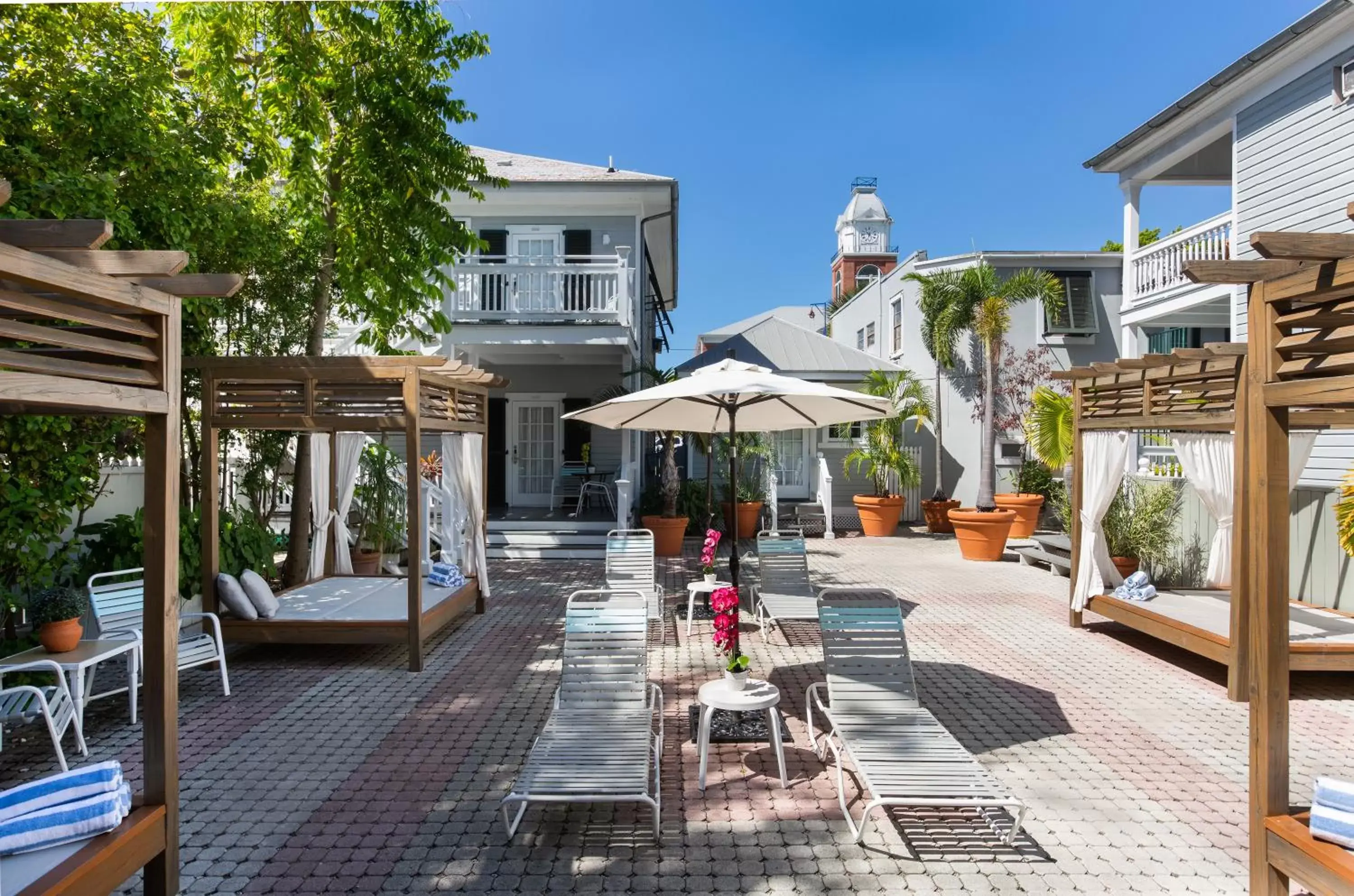 Patio in The Cabana Inn Key West - Adult Exclusive