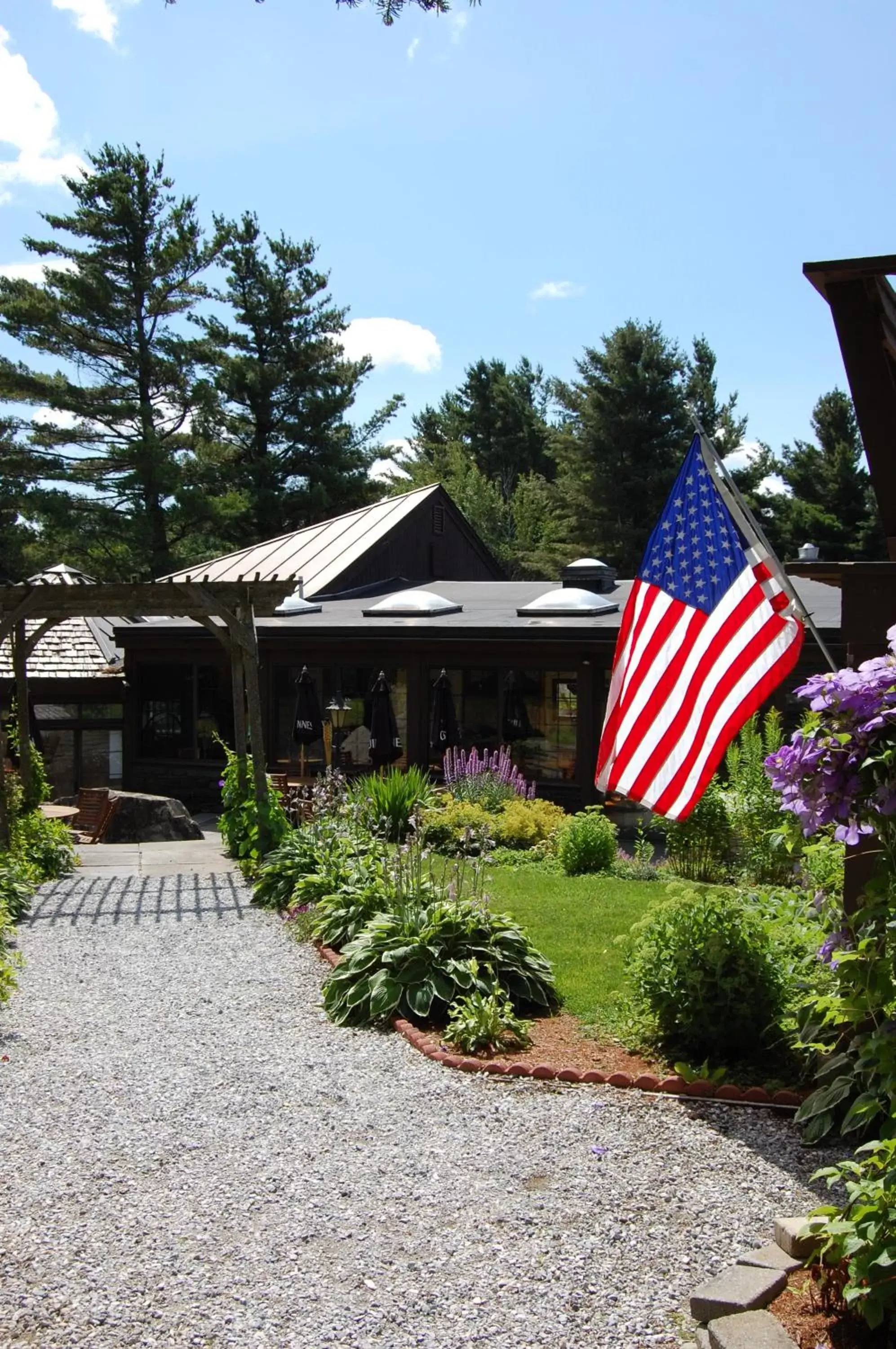 Patio, Property Building in Summit Lodge