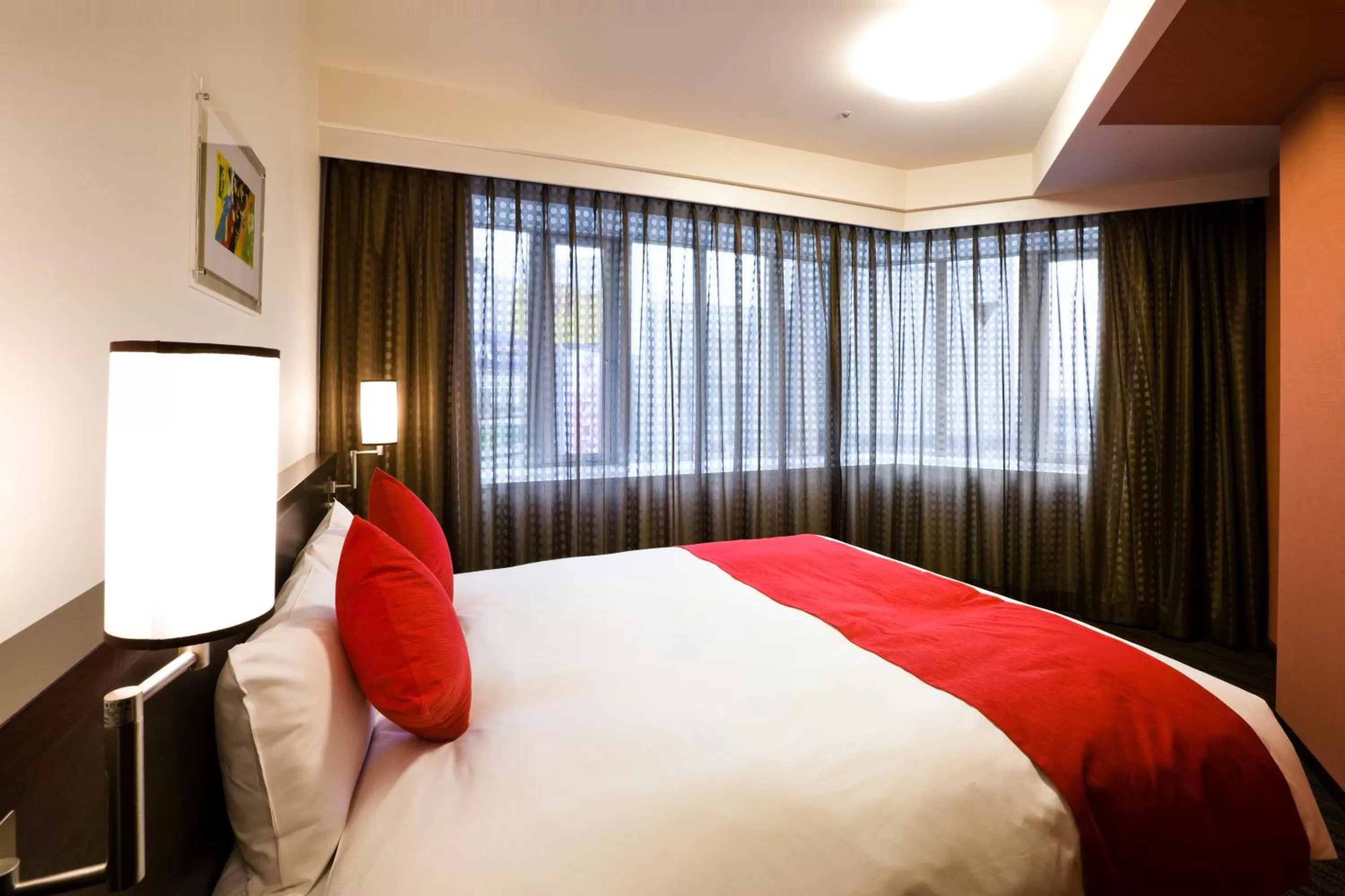 Bed in Daiwa Roynet Hotel Okayama Ekimae