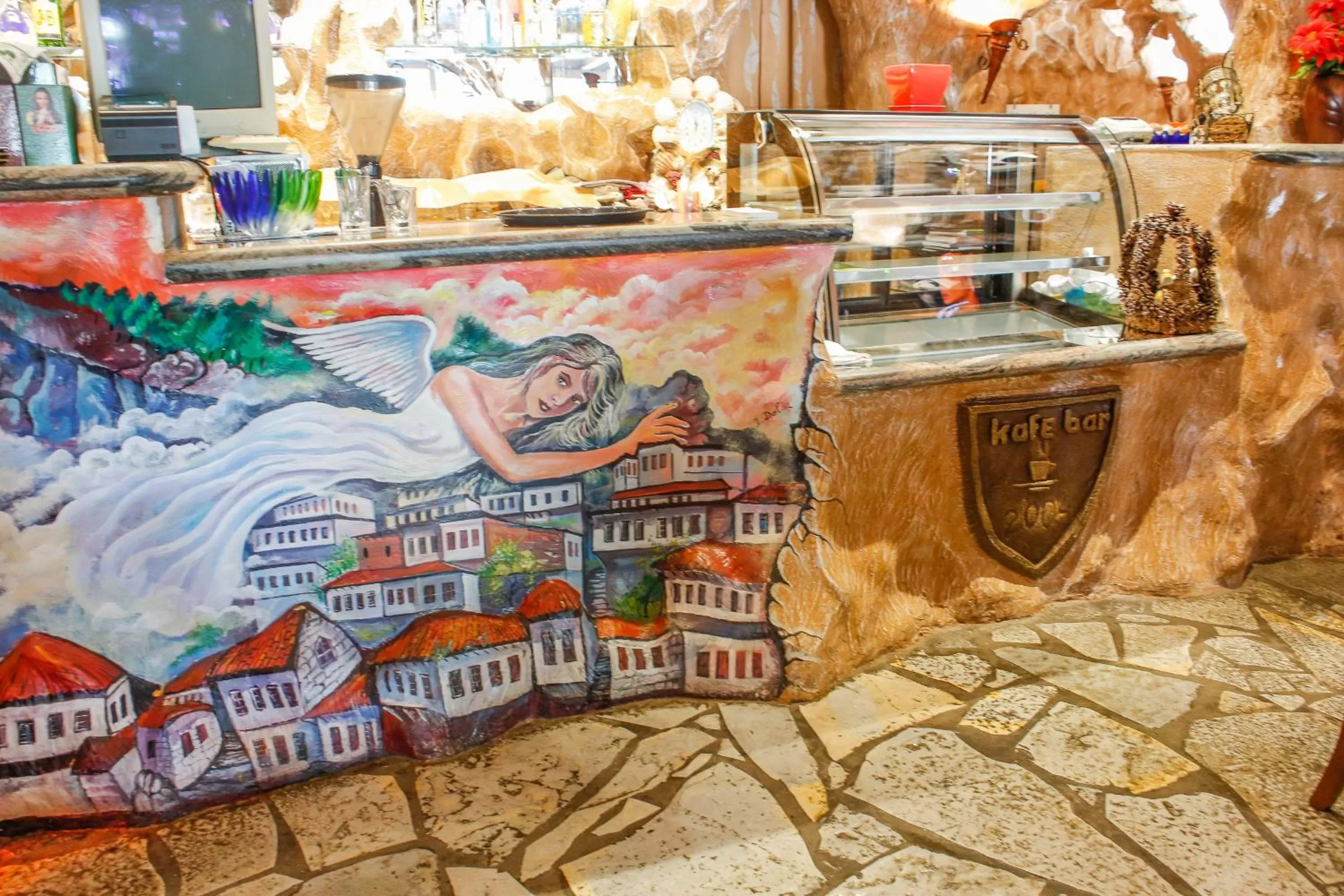 Lounge or bar, Supermarket/Shops in Hotel Shpella