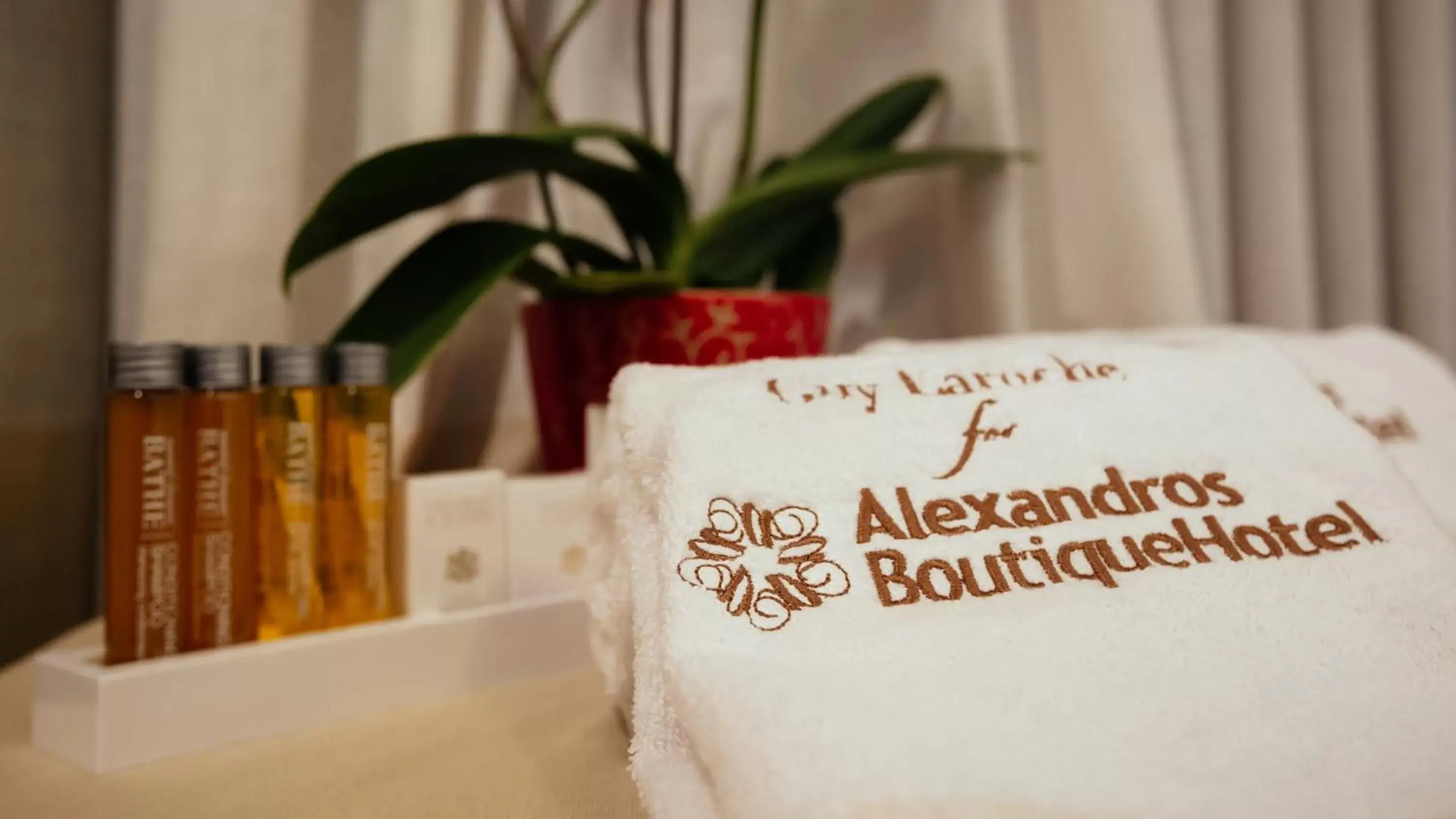 Logo/Certificate/Sign in Alexandros Boutique Hotel