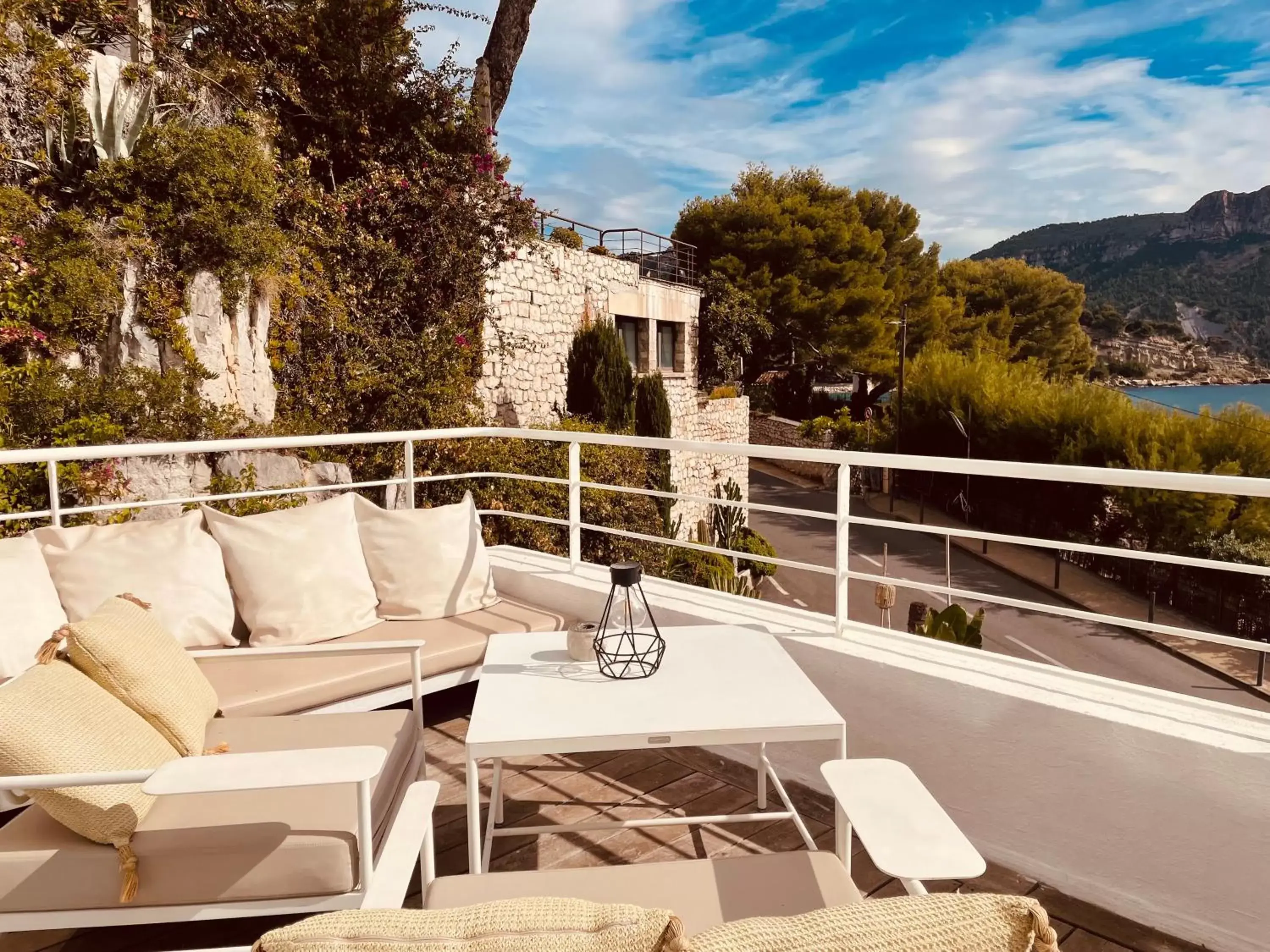 Balcony/Terrace in Hotel de La Plage - Mahogany