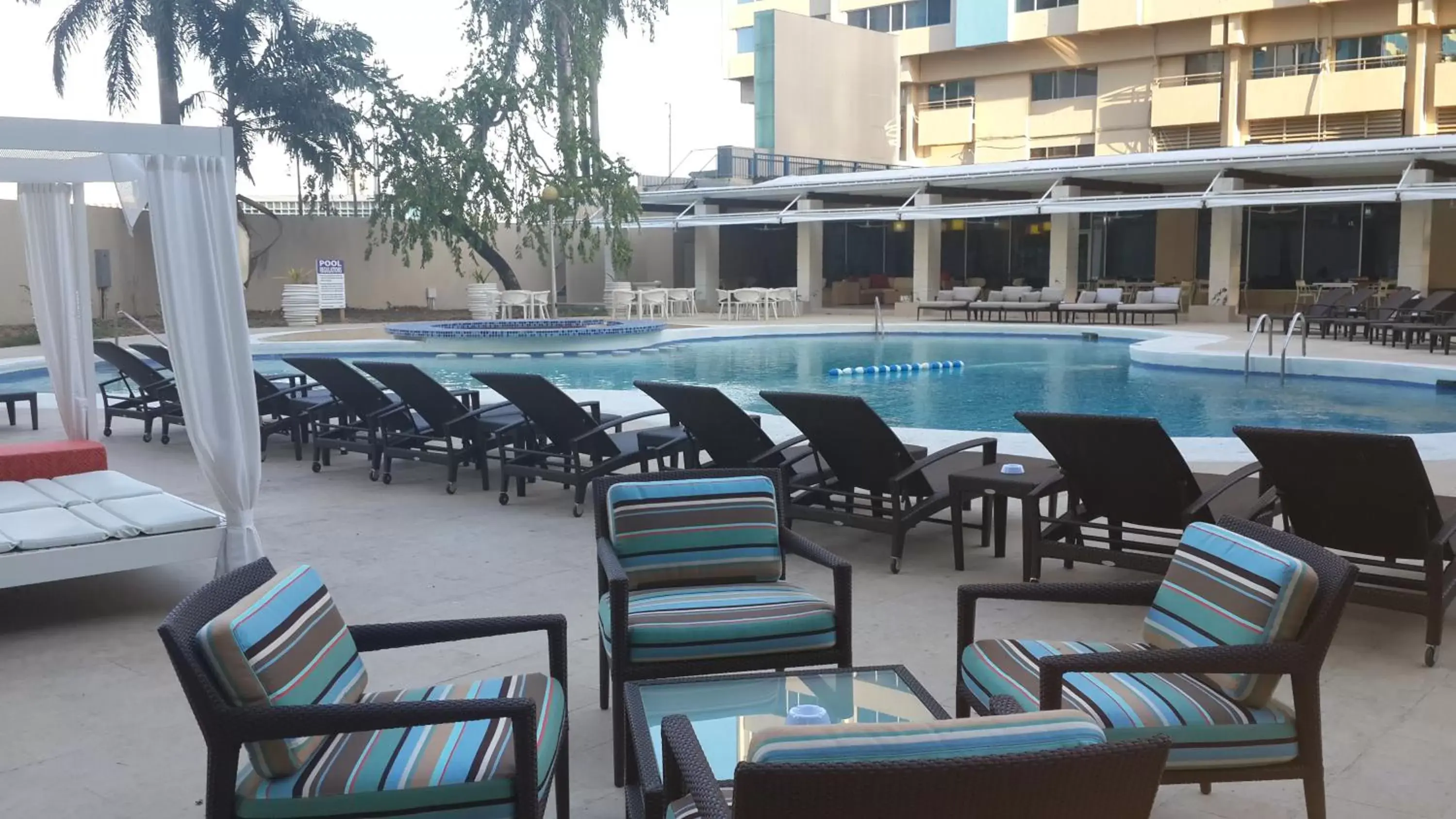Balcony/Terrace, Swimming Pool in Radisson Hotel Trinidad