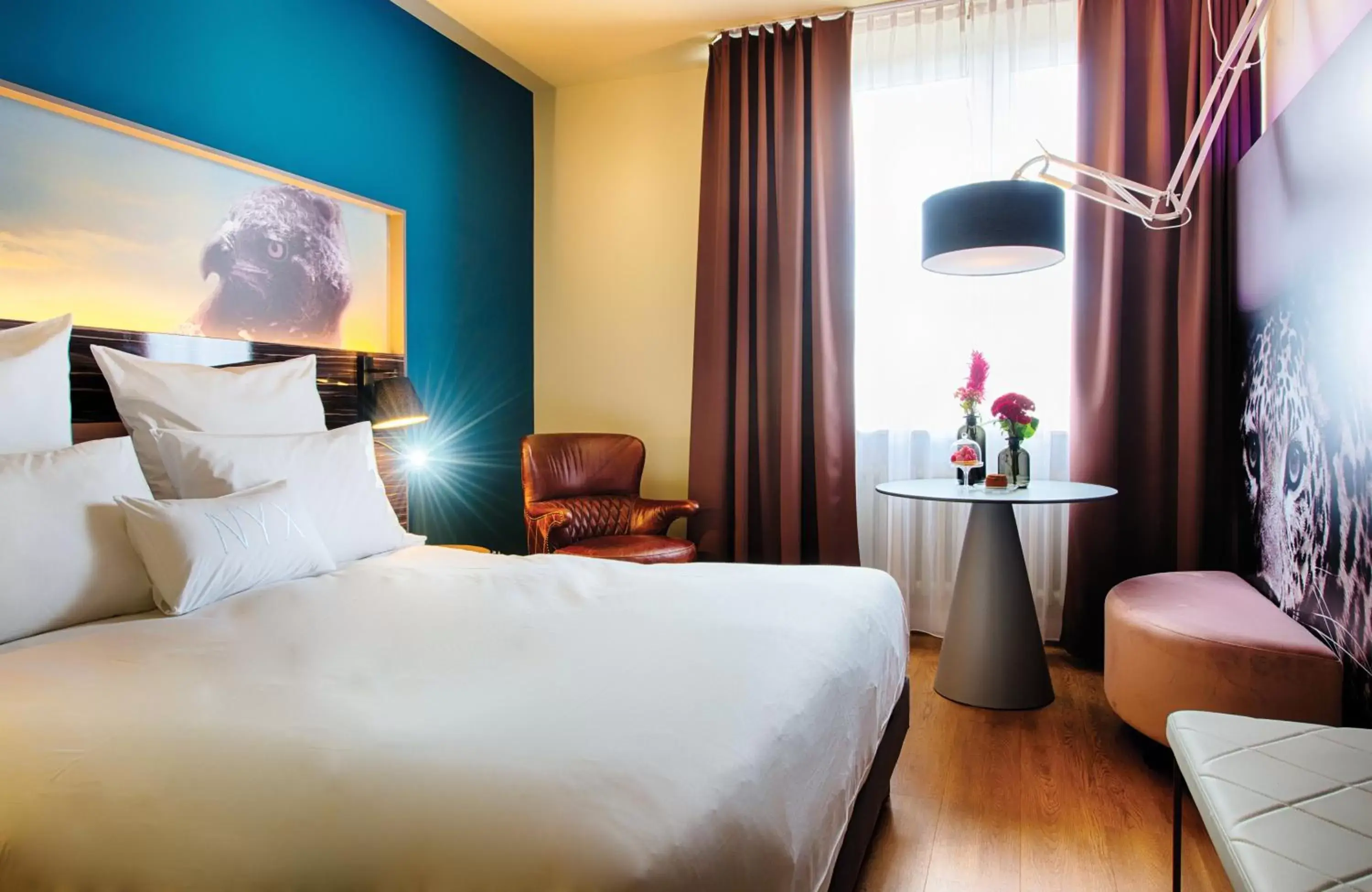 Photo of the whole room, Bed in NYX Hotel Mannheim by Leonardo Hotels