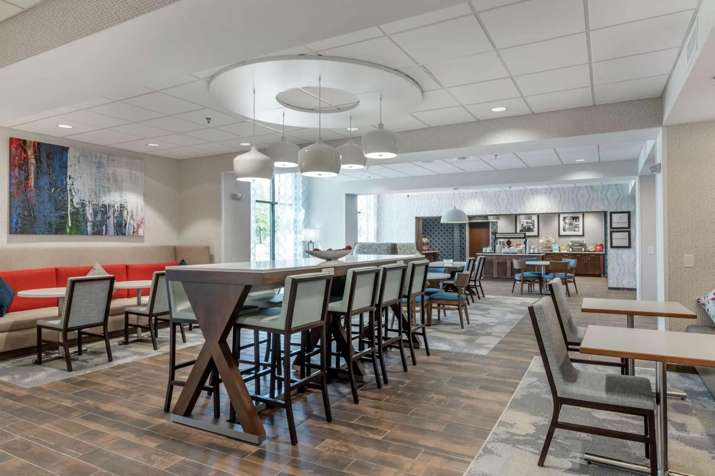 Lobby or reception, Restaurant/Places to Eat in Hampton Inn By Hilton Camden, Sc