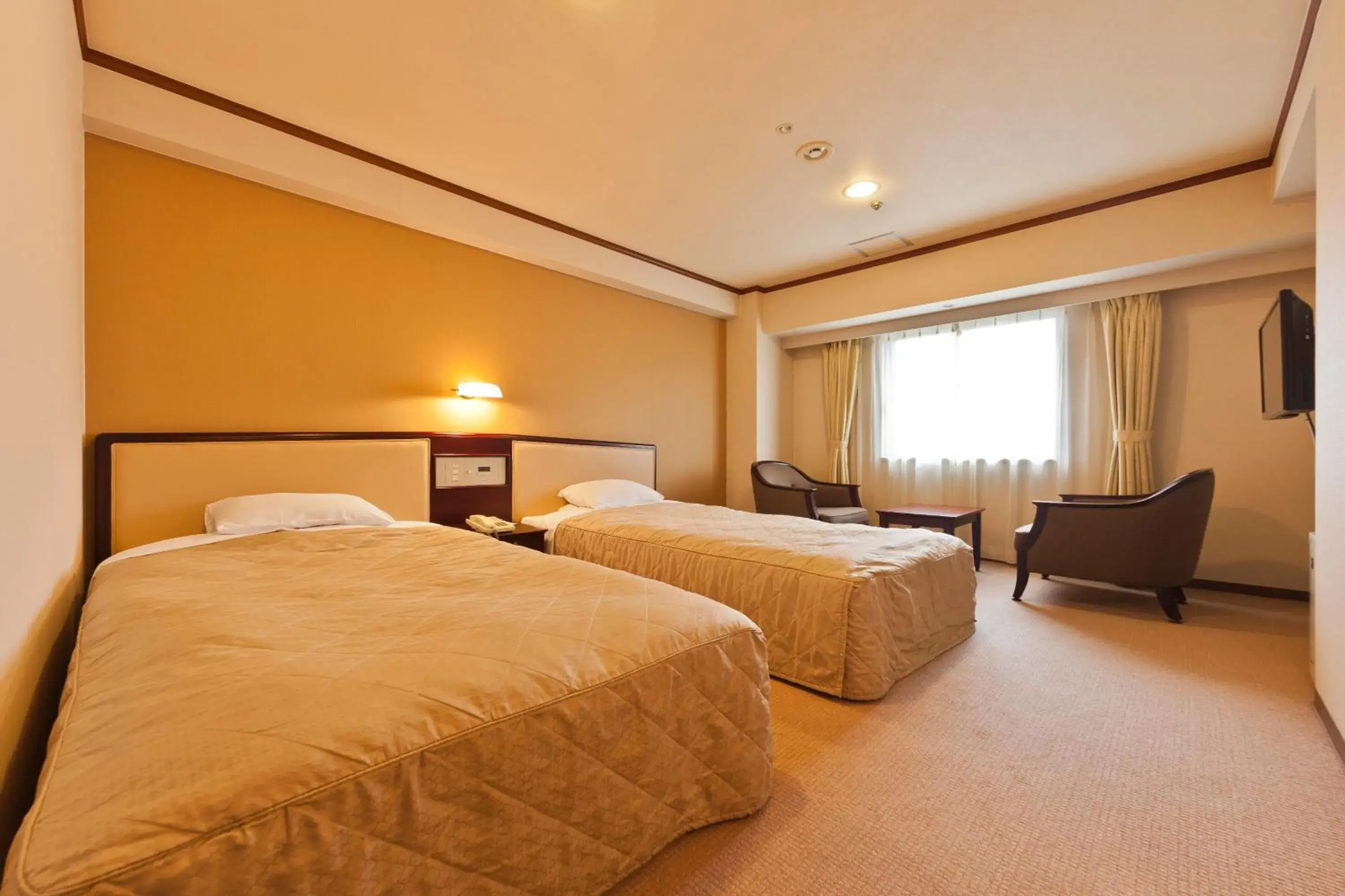 Photo of the whole room, Bed in Morioka Grand Hotel Annex