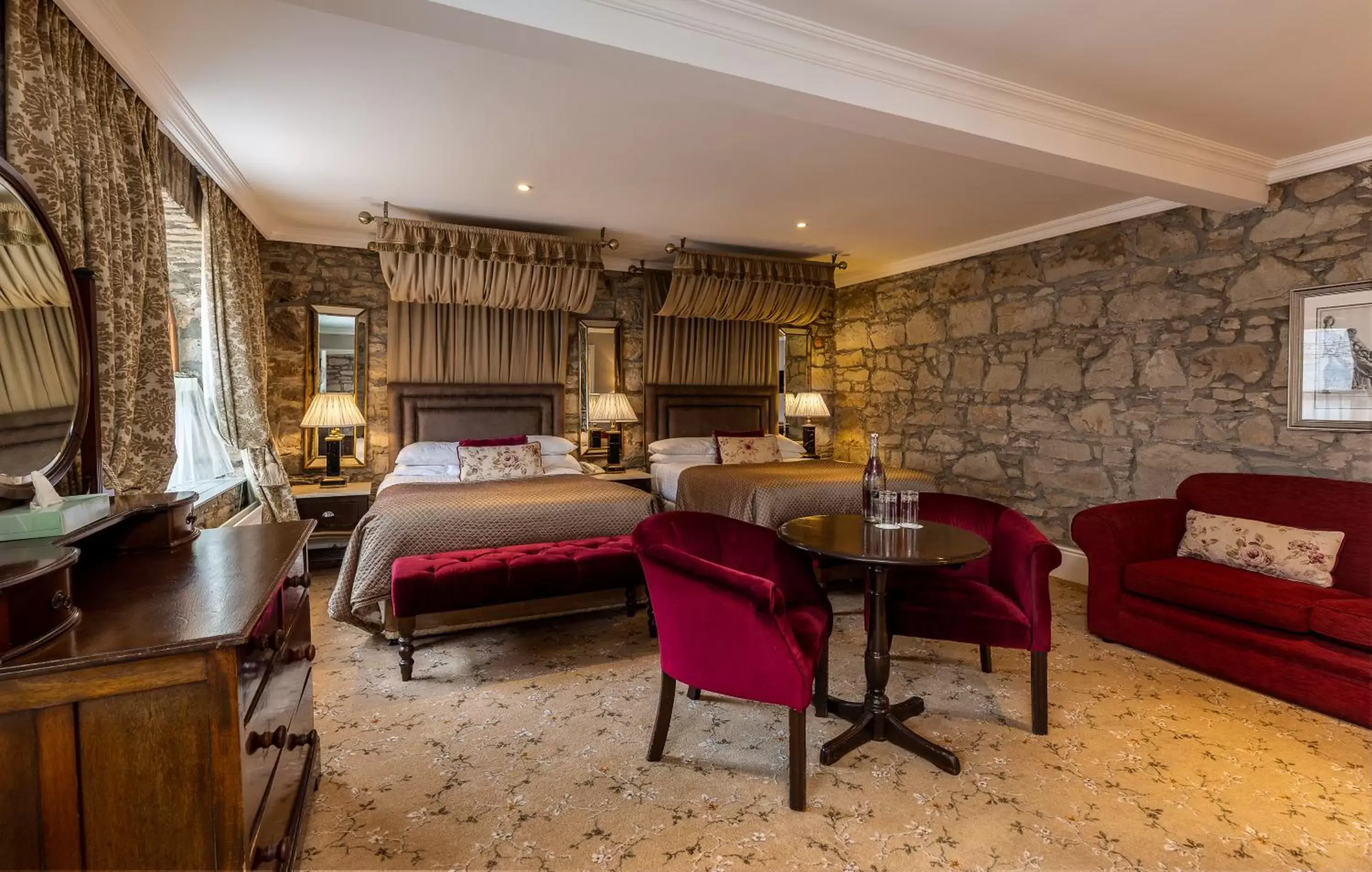 Bedroom, Seating Area in Cabra Castle Hotel