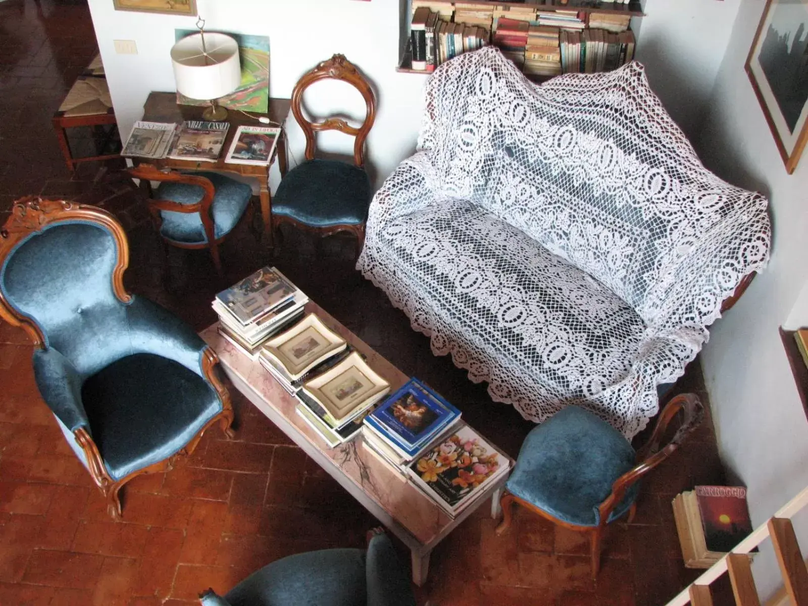 Library, Seating Area in Castello Delle Quattro Torra