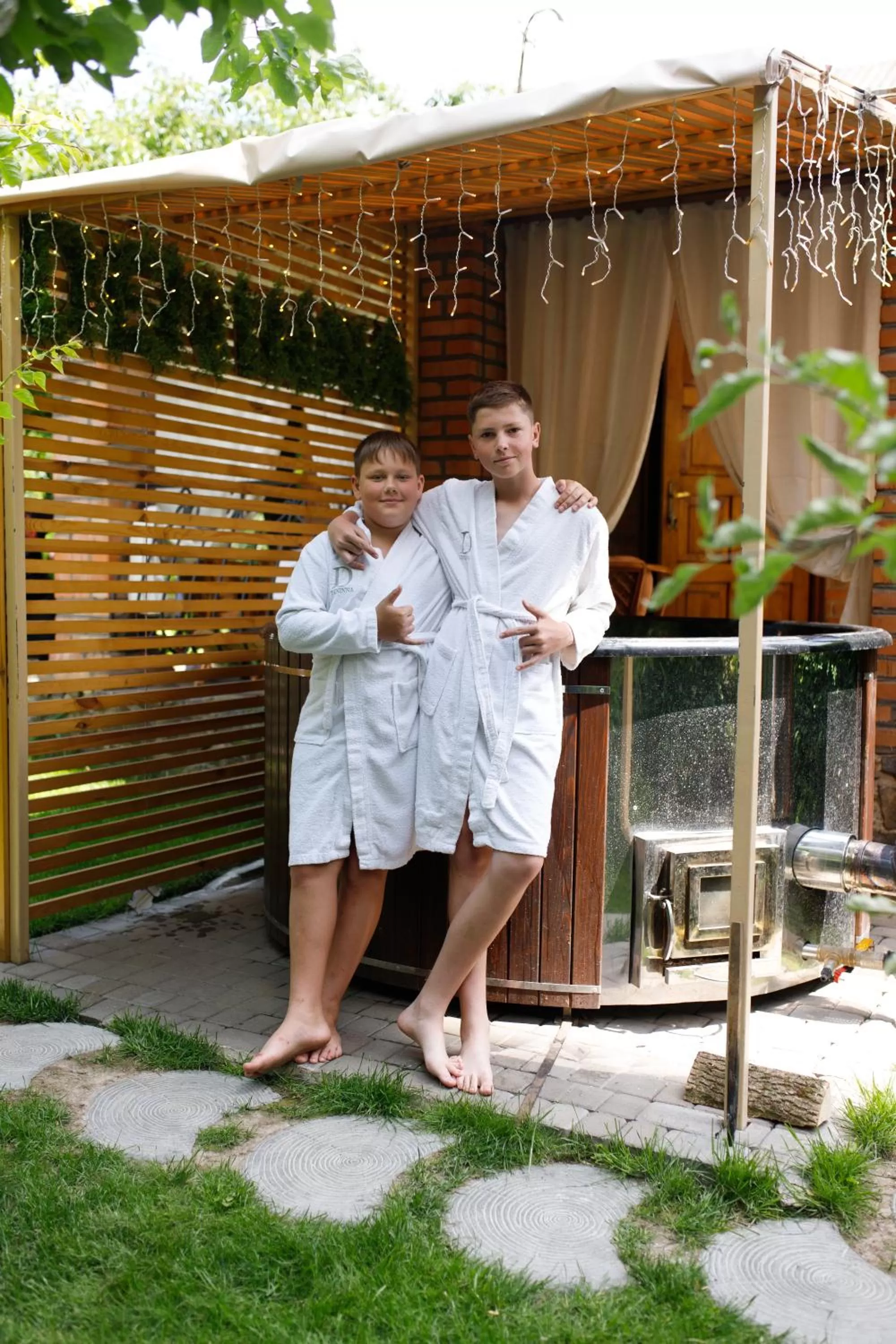 Open Air Bath in Hotel & Spa DENINNA