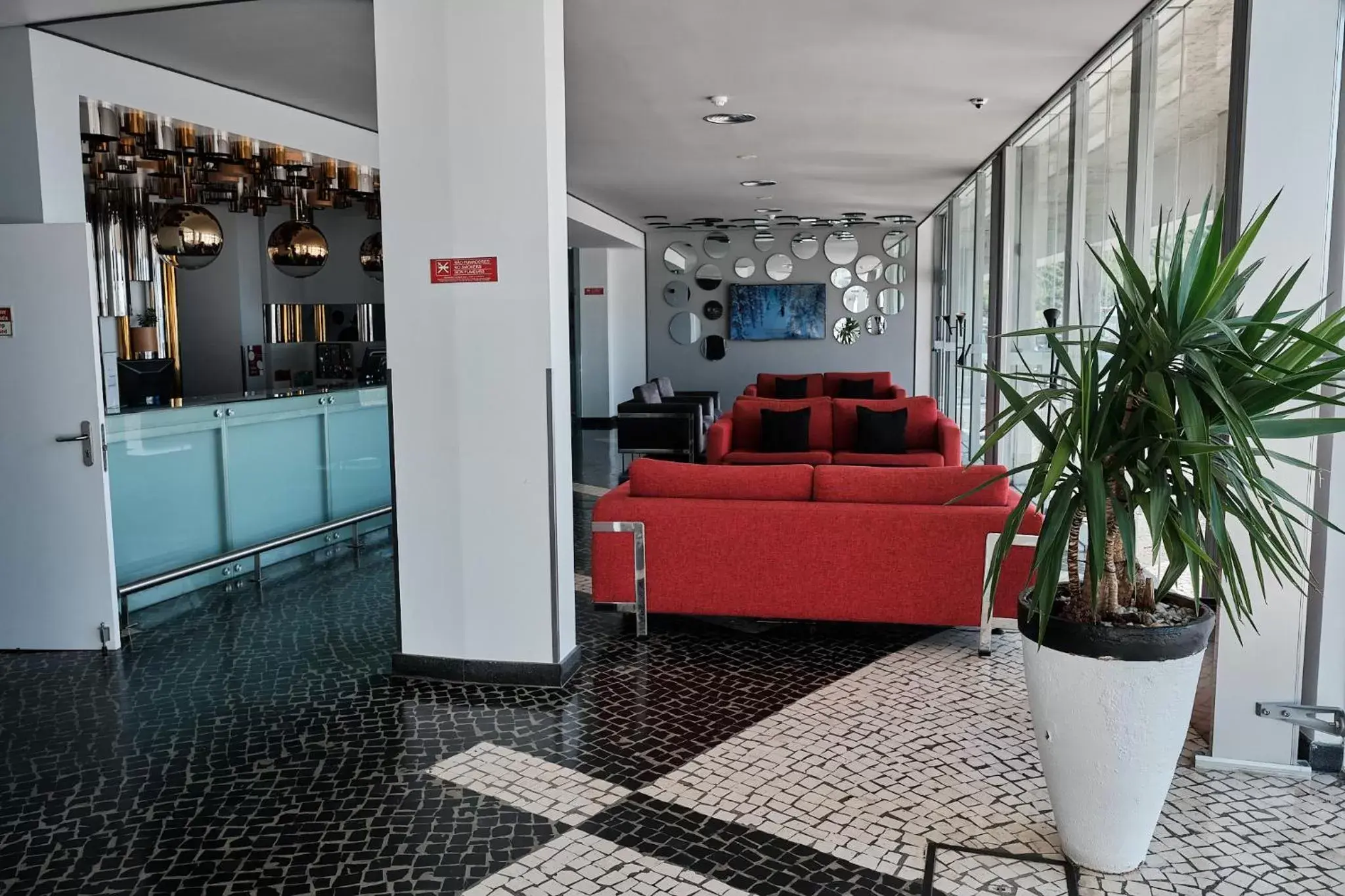 Living room, Lobby/Reception in Hotel Praia Marina by RIDAN Hotels