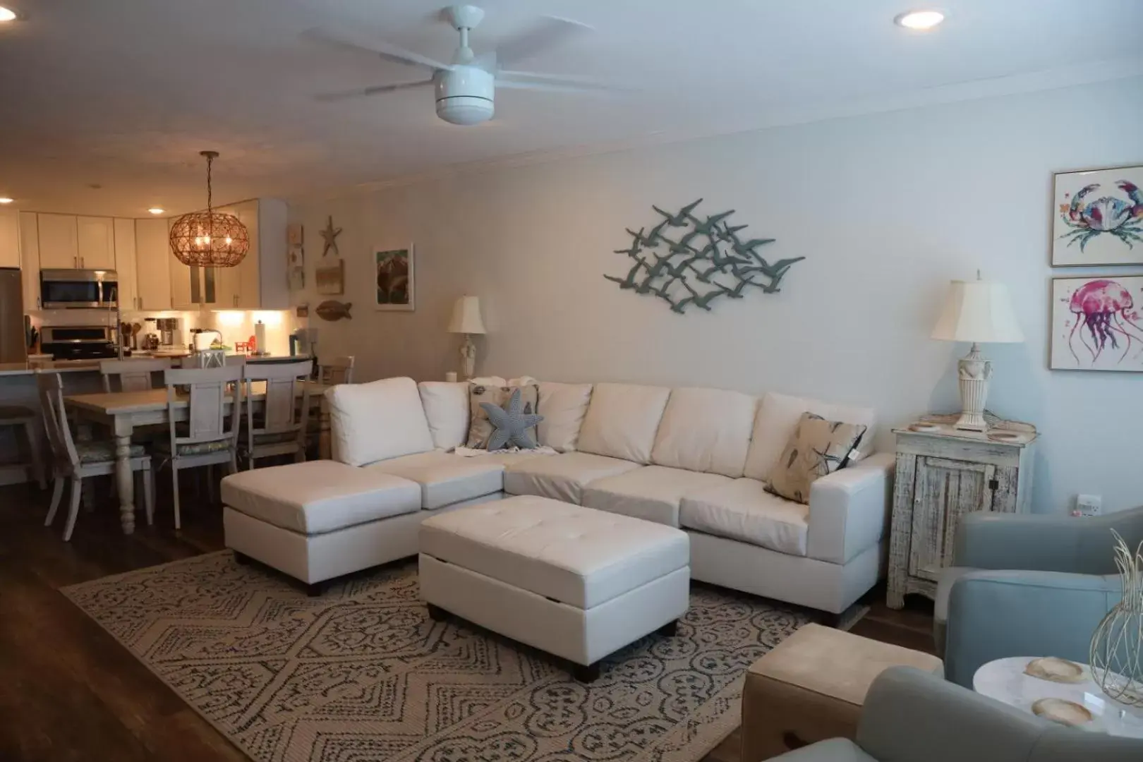 Seating Area in Executive Keys Condominiums on the Beach