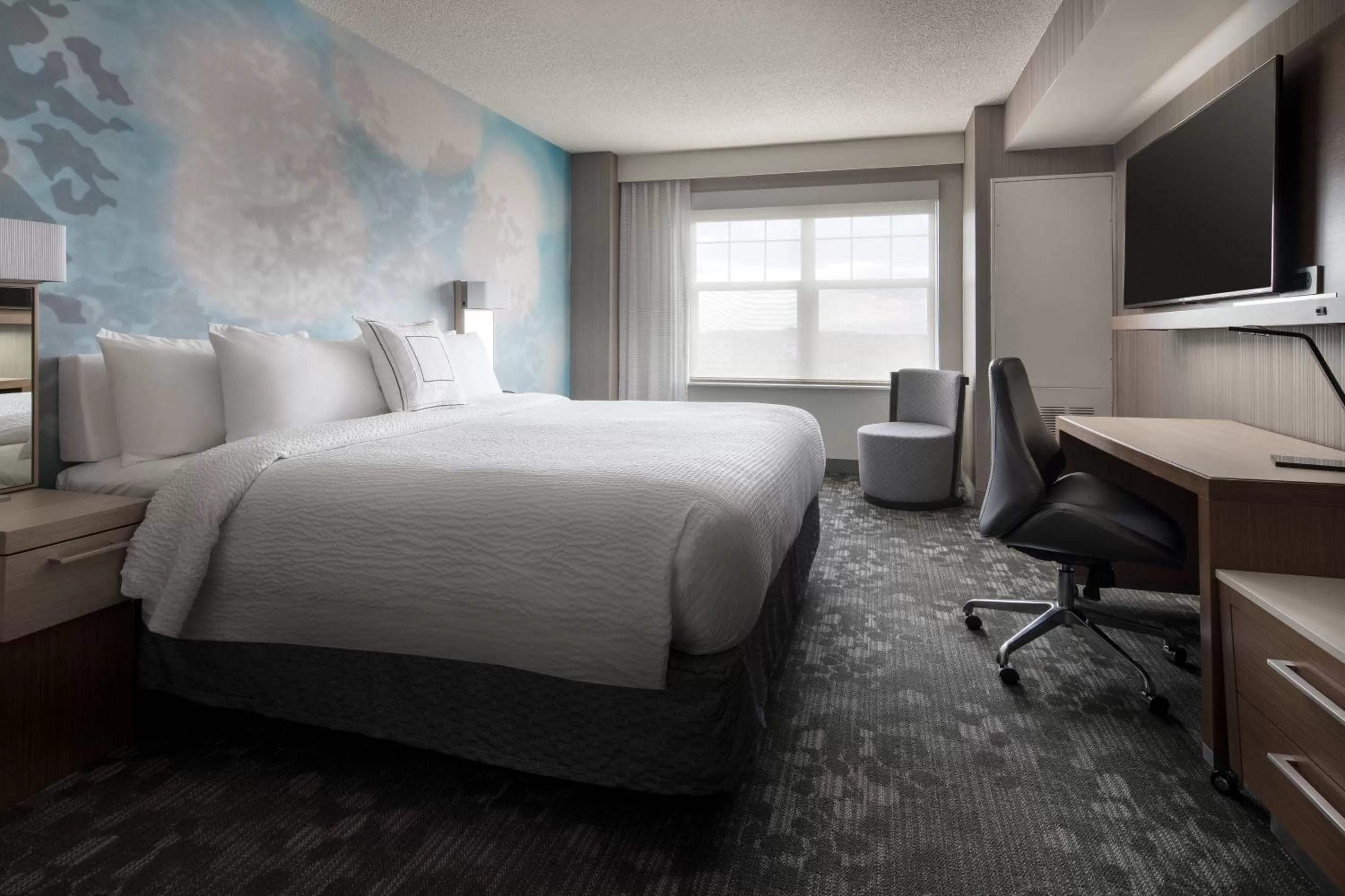 Junior King Suite with Sofa Bed - Hearing Accessible in Courtyard Denver Airport at Gateway Park