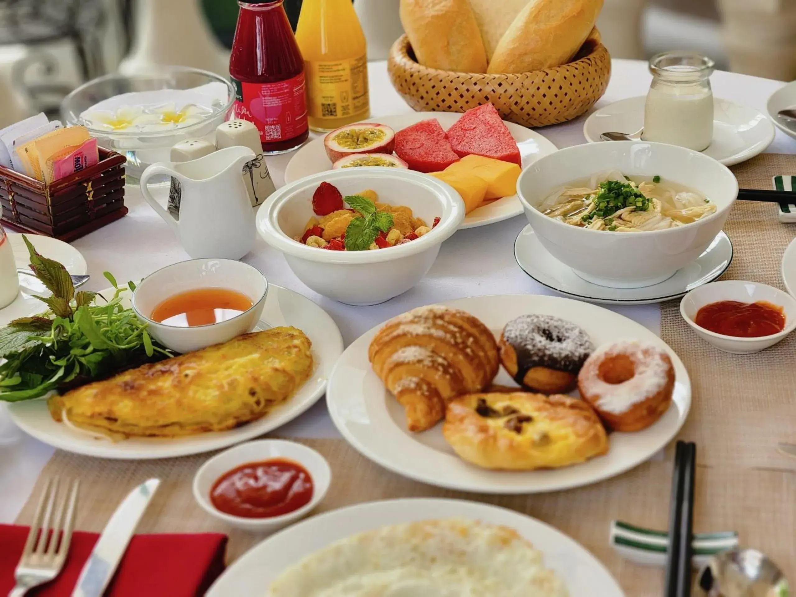 Buffet breakfast in Sunrise Nha Trang Beach Hotel & Spa