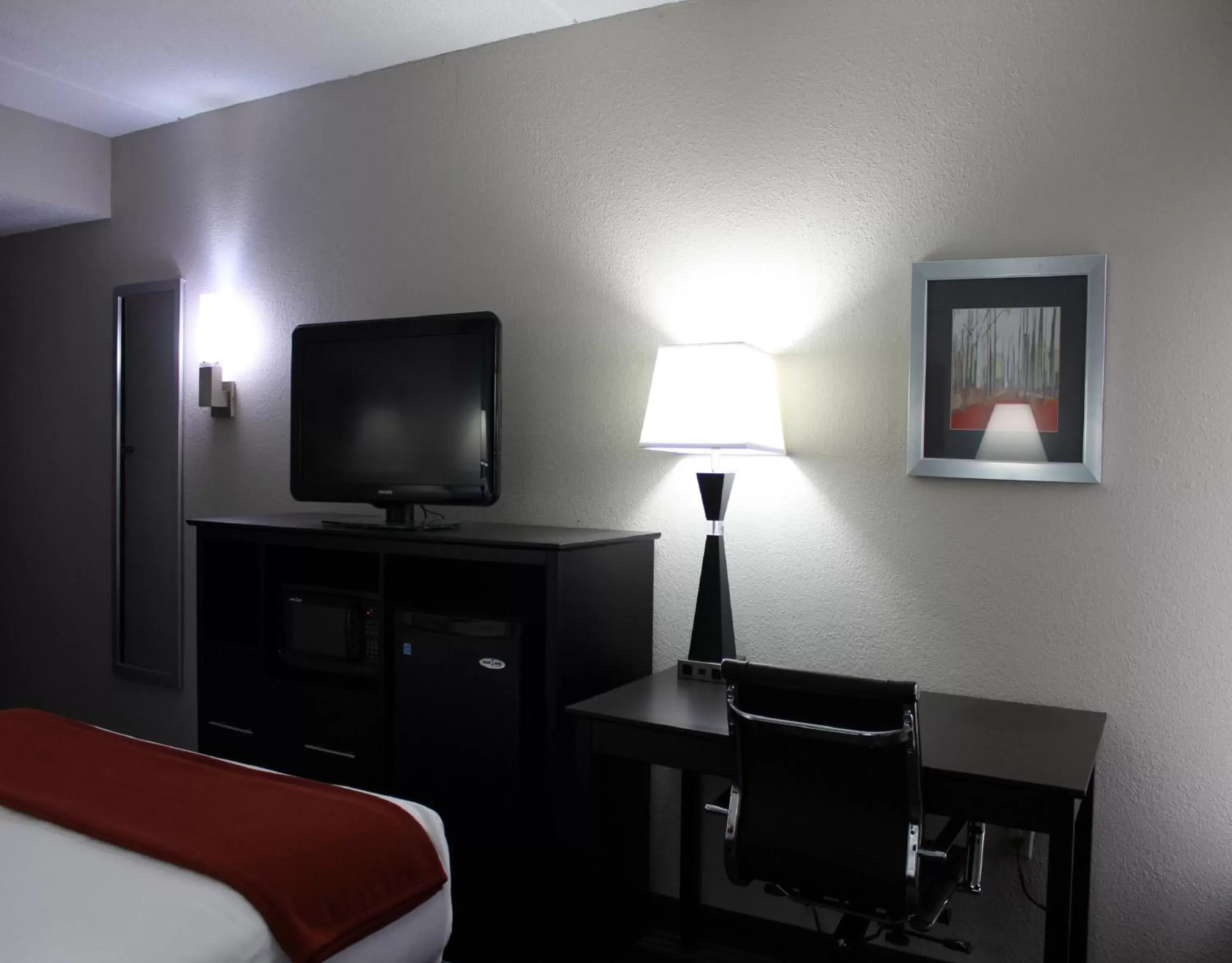 Photo of the whole room, TV/Entertainment Center in Holiday Inn Express Forsyth, an IHG Hotel