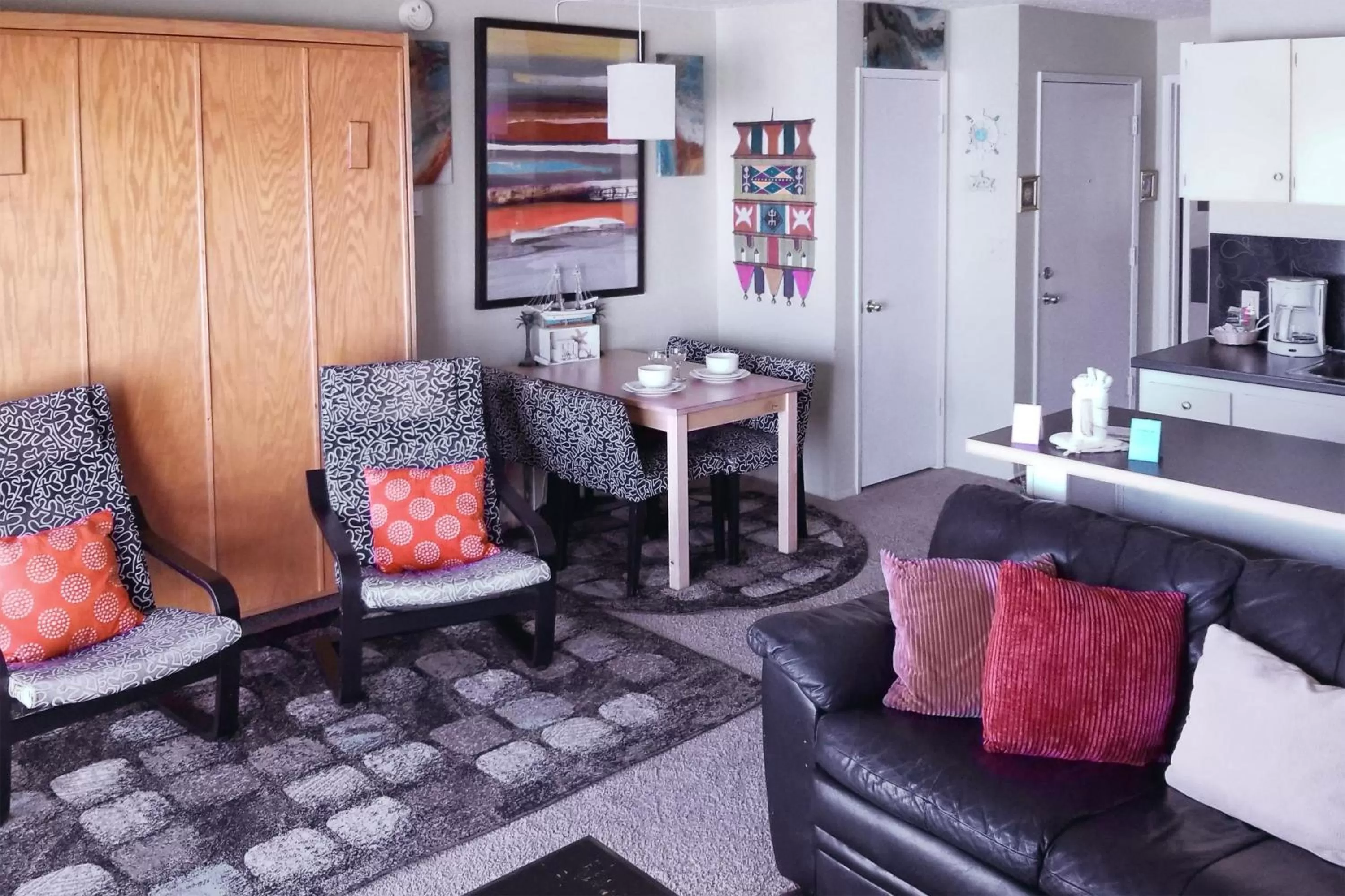 Living room, Seating Area in Ocean Terrace Condominiums