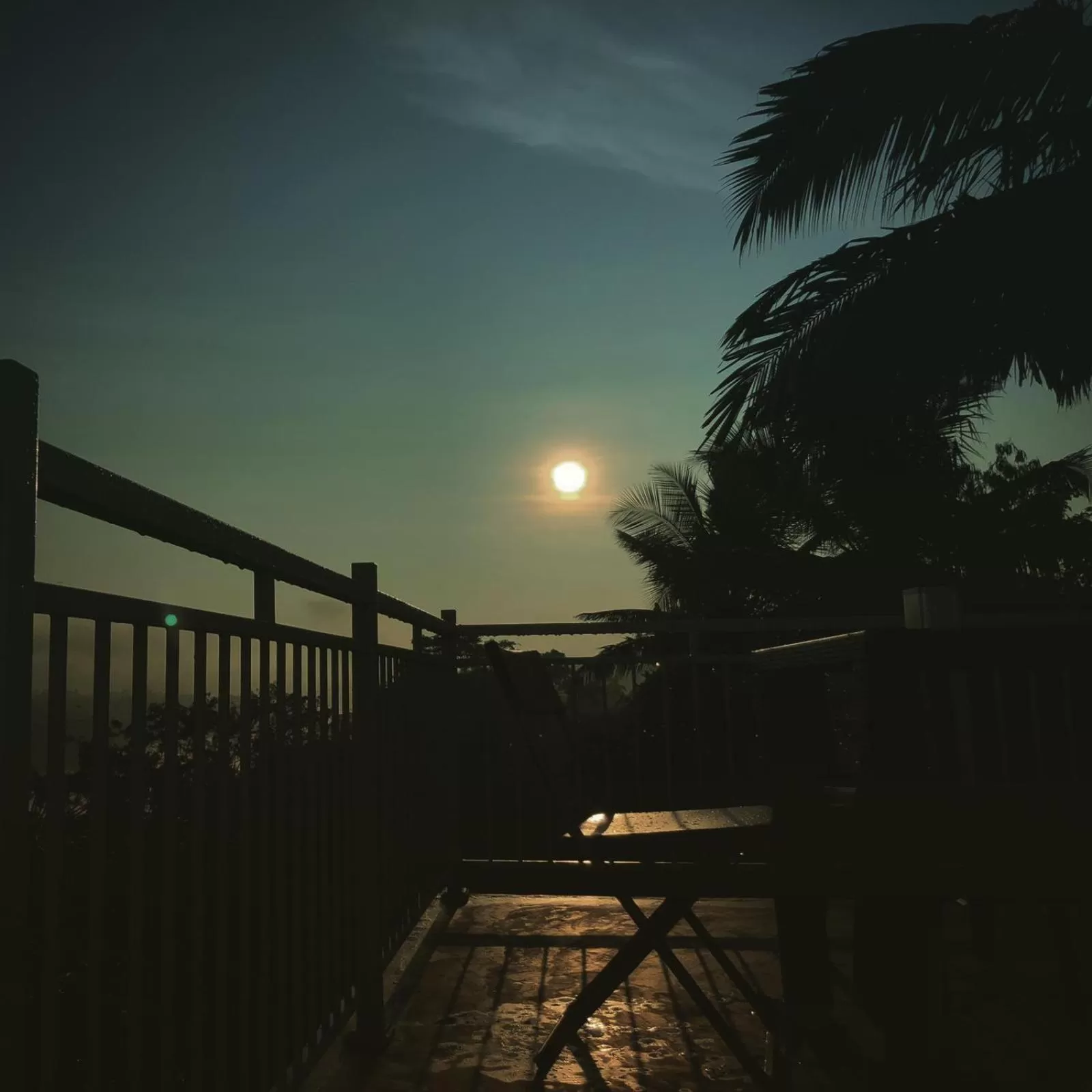 Sunset in Mahaweli View Inn Kandy