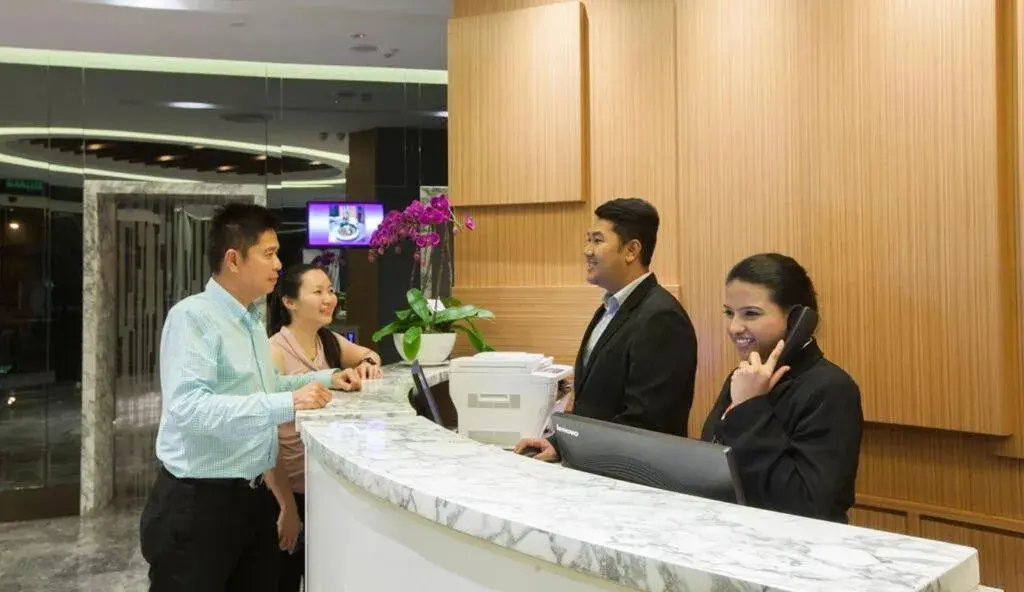 Lobby or reception in WP Hotel