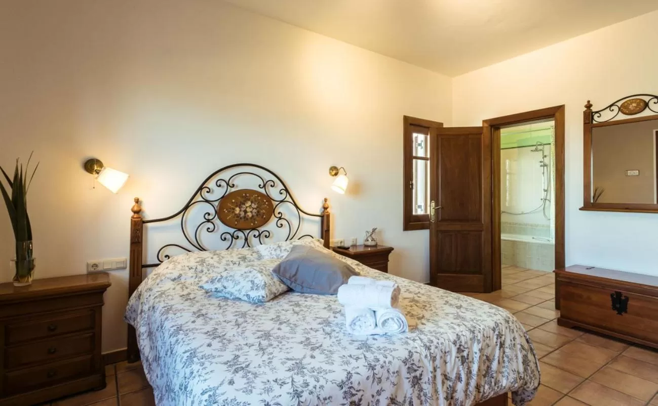 Bed in Villa El Jable Lanzarote